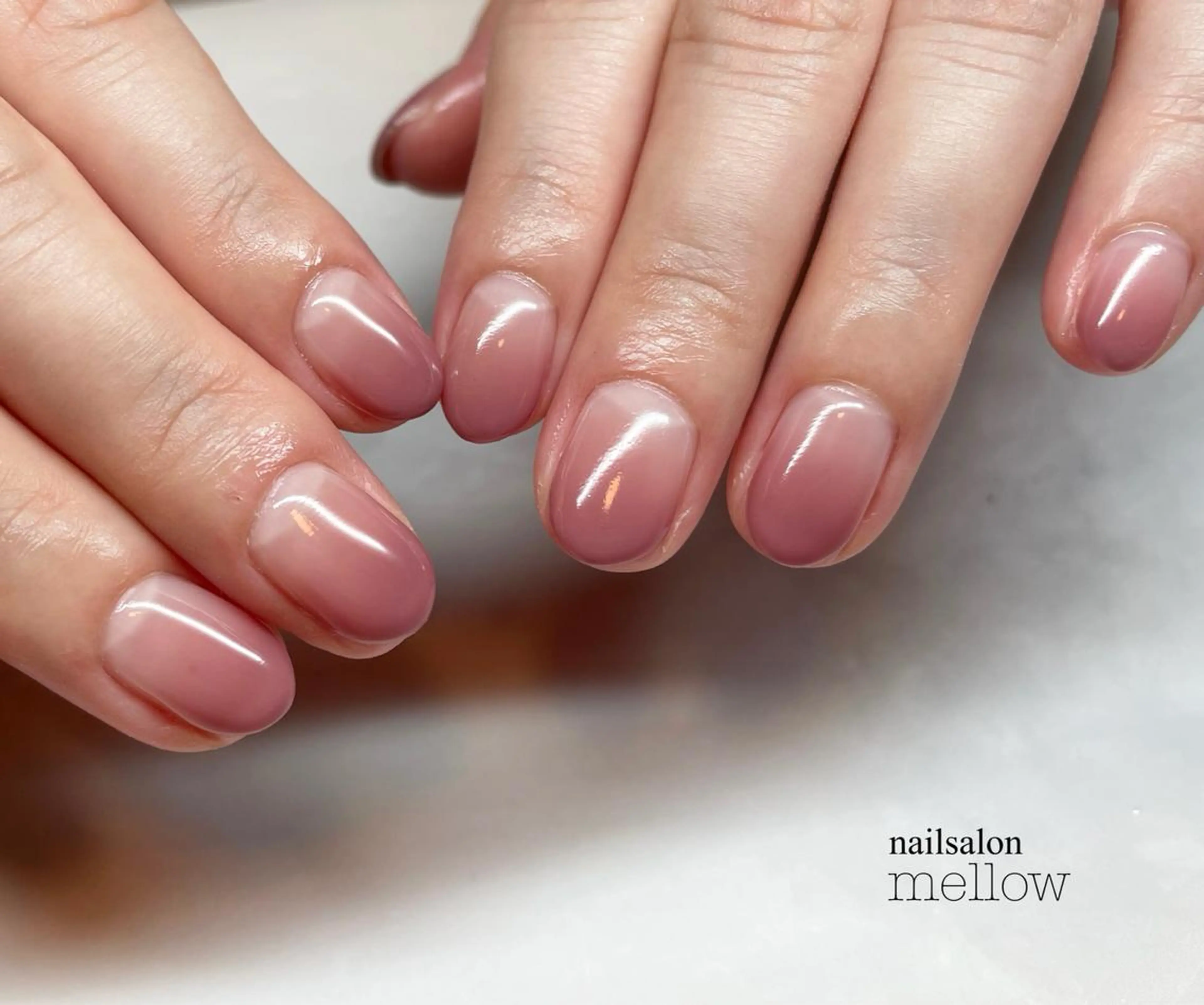 ネイル グラデーション ピンク 大山 浩美のネイルデザイン