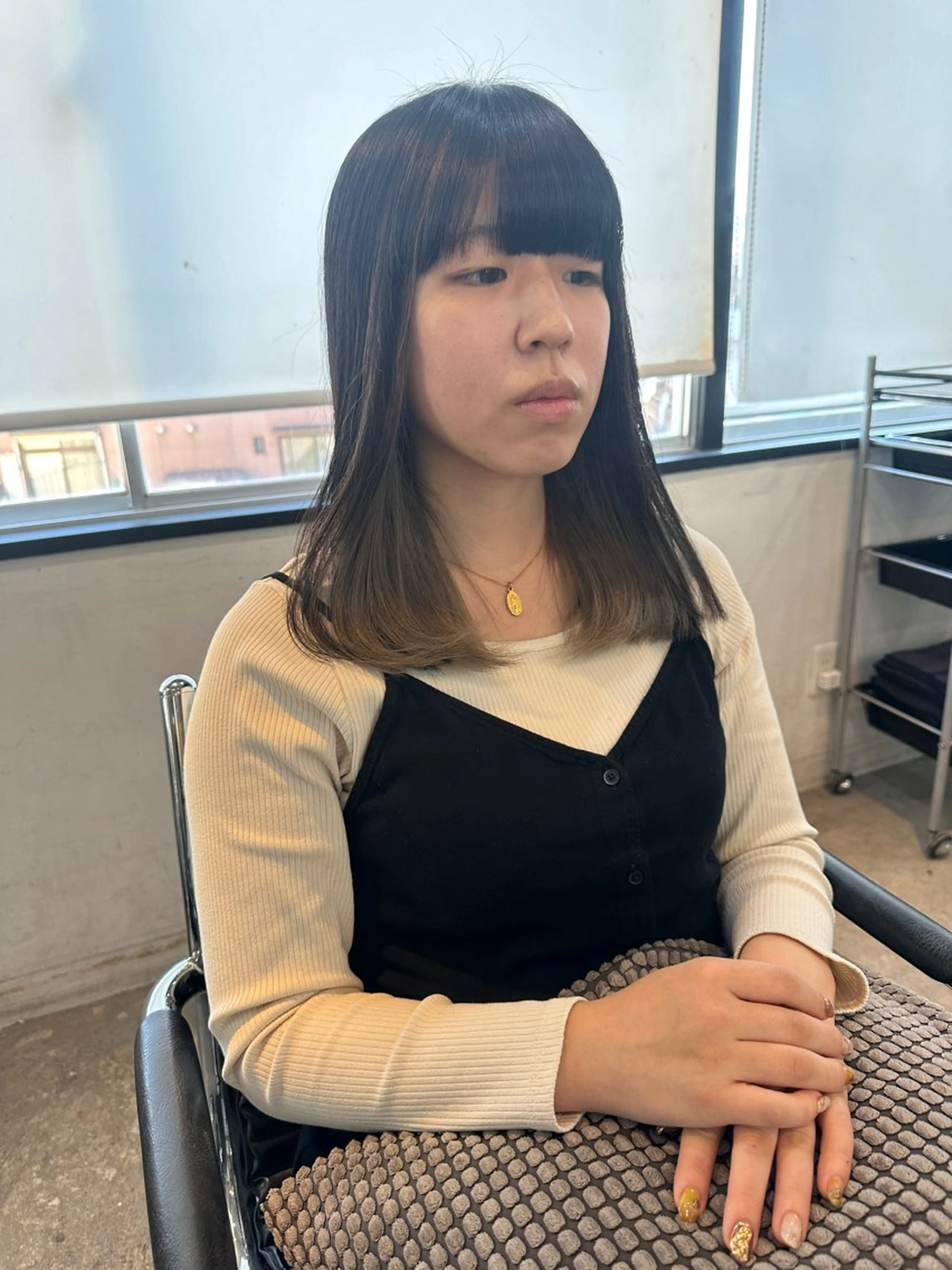 ミディアム カラー ヘアアレンジ インナーカラー stylist/蛯谷 珠里のヘアスタイル