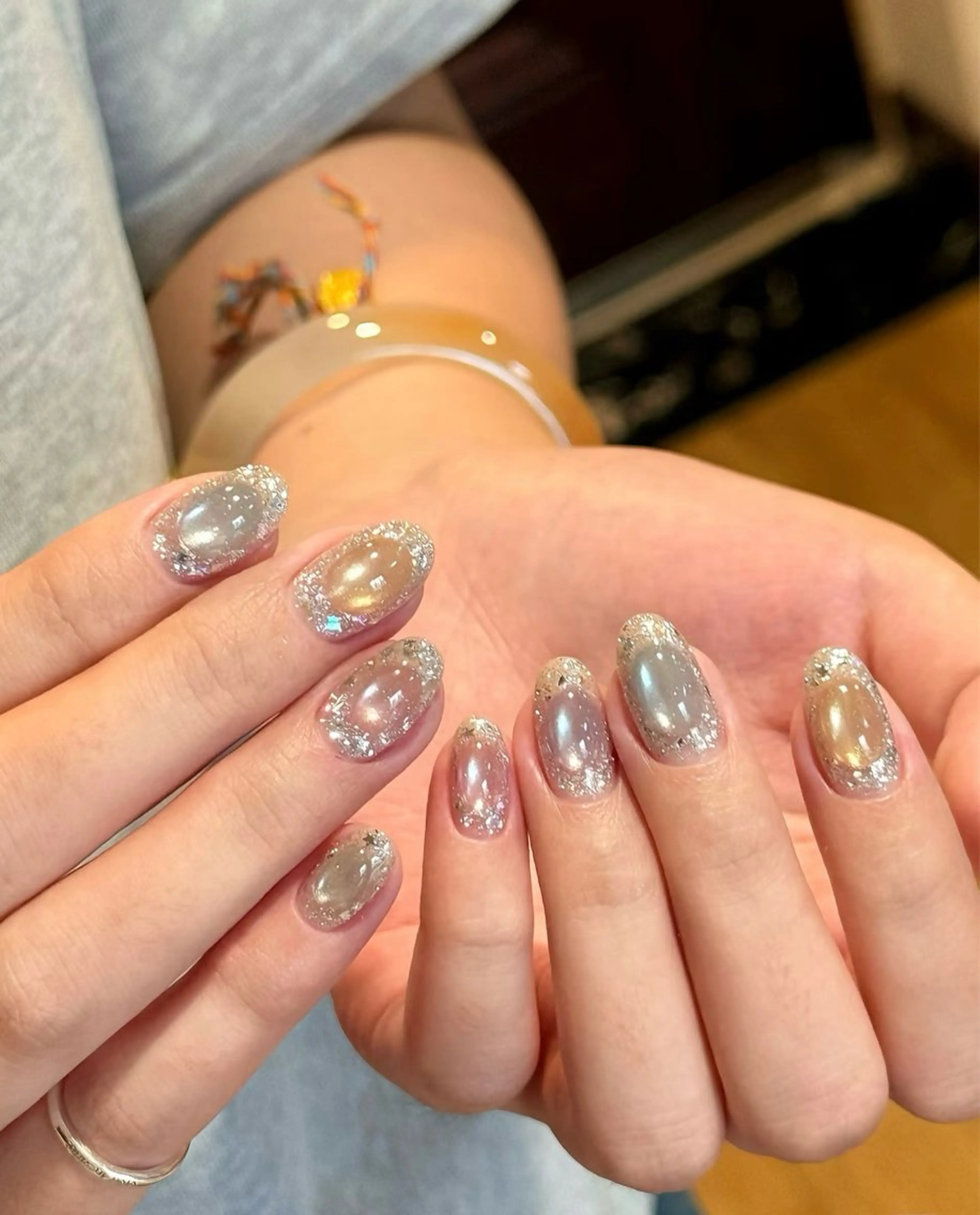ネイル アートネイル フレンチネイル マグネットネイル ミラーネイル オフィスネイル ハンドネイル Blossom nail【ブラソンネイル】所属・Blossom nail_Yuniのネイルデザイン