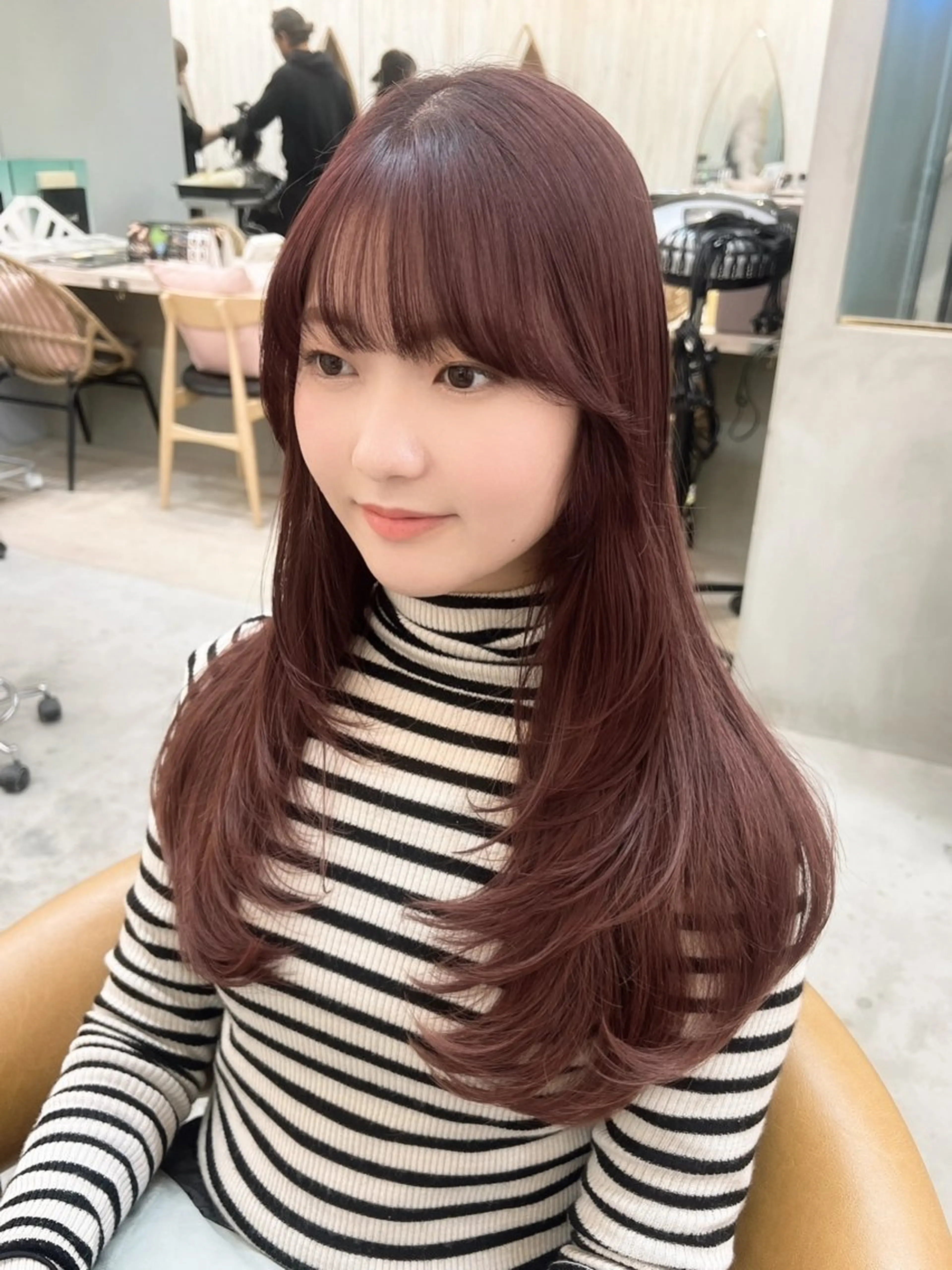 ロング ボブ/パーマ🎀 艶カラー🎀こころのヘアスタイル