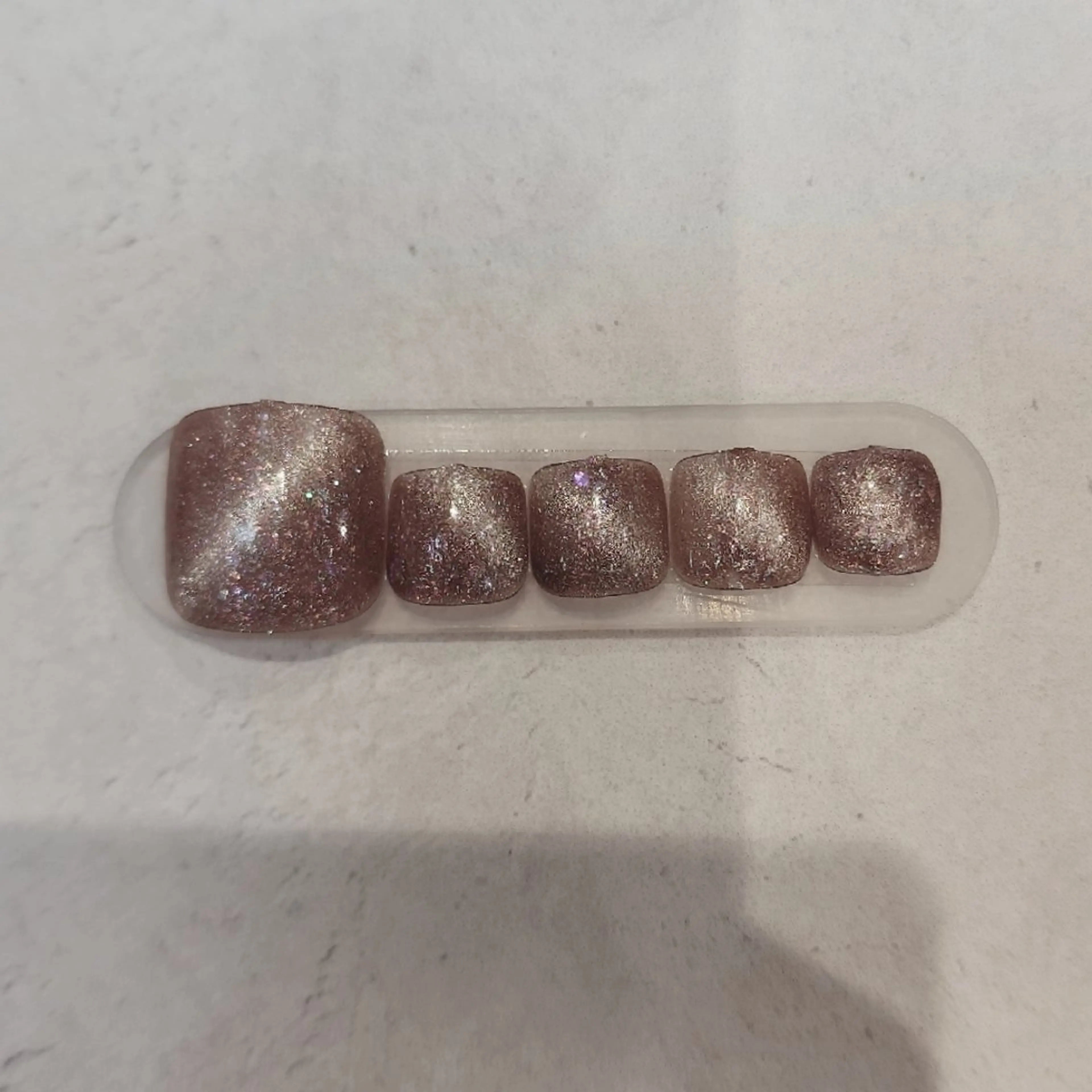 ネイル フットネイル 💙🤍Tiary M🤍💙のネイルデザイン