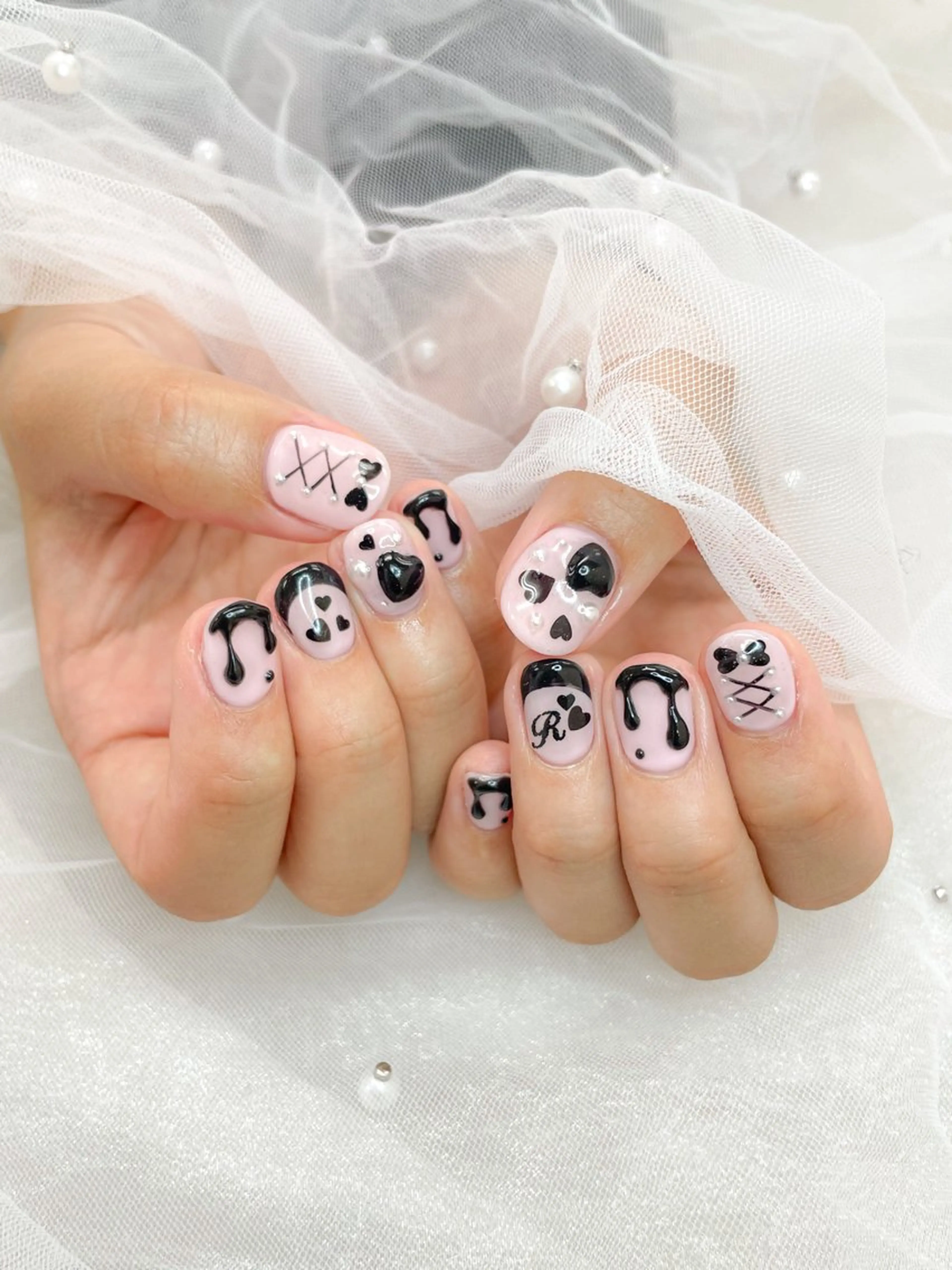 ネイル ピンク ハンドネイル 五十嵐 美智のネイルデザイン