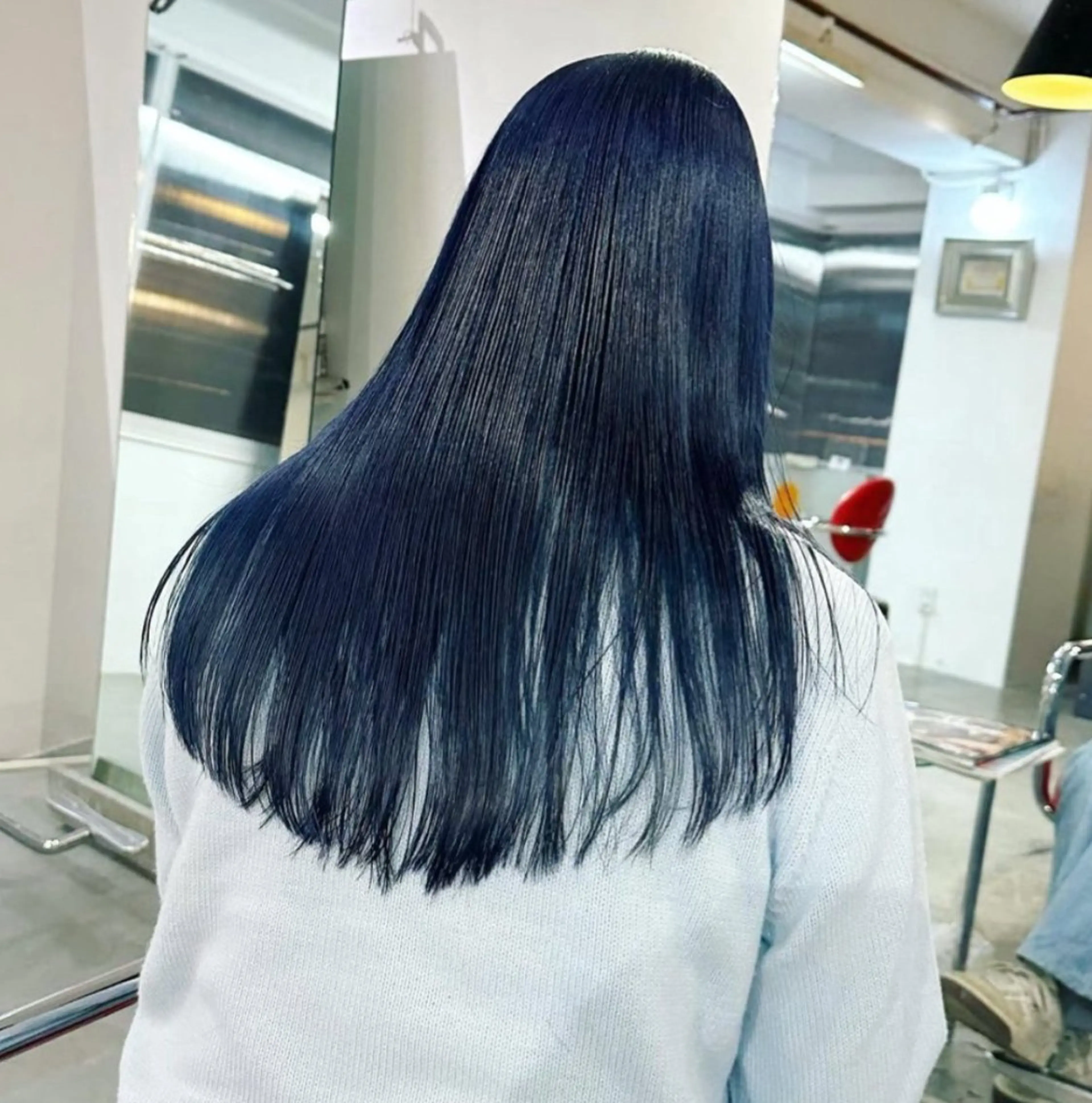 ロング カラー ヘアカラー トリートメント スミレ／透明感 ／ハイトーン／高円寺のヘアスタイル