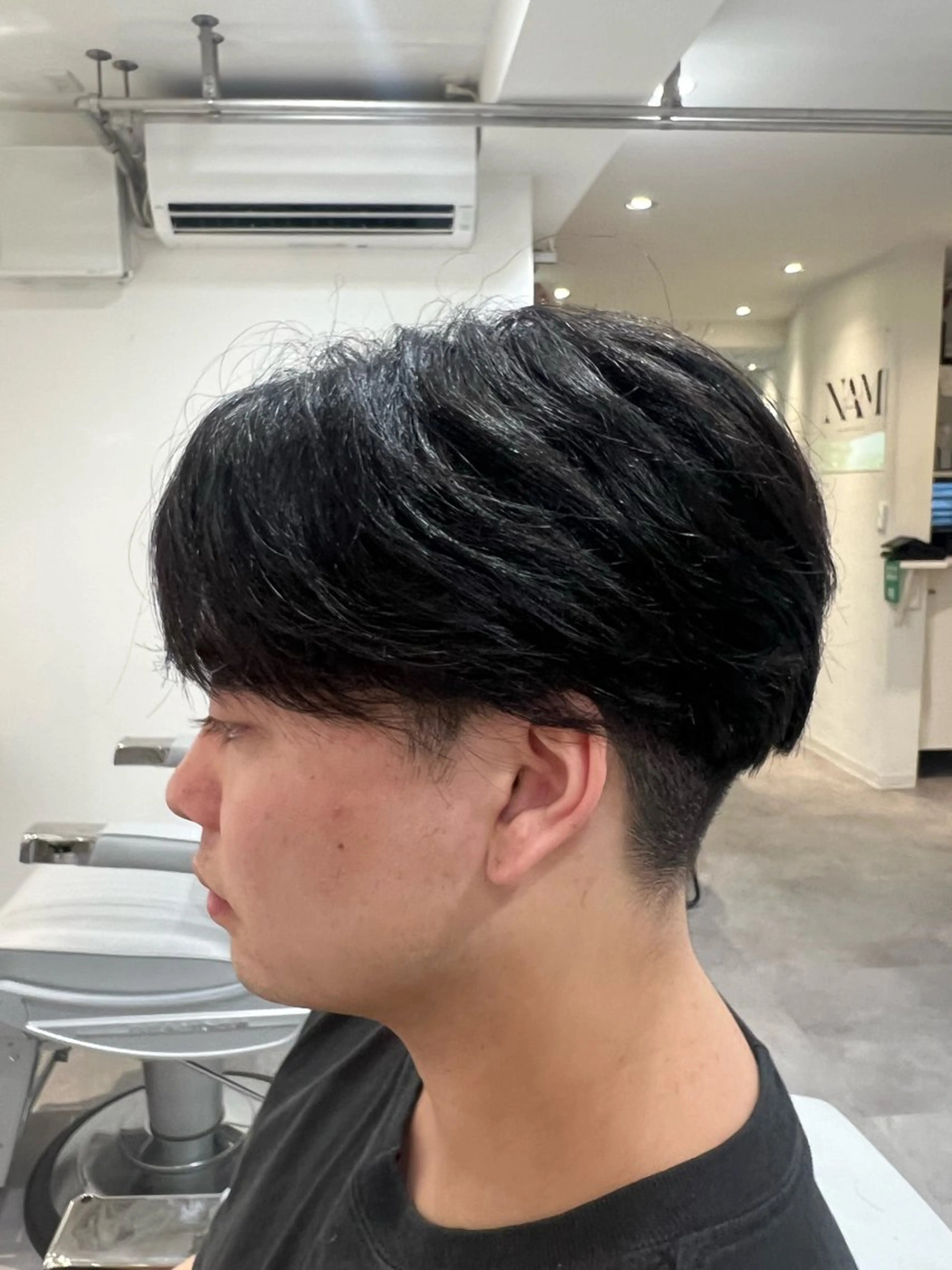 メンズ マッシュ シースルーマッシュ Men's NAM 八角のヘアスタイル