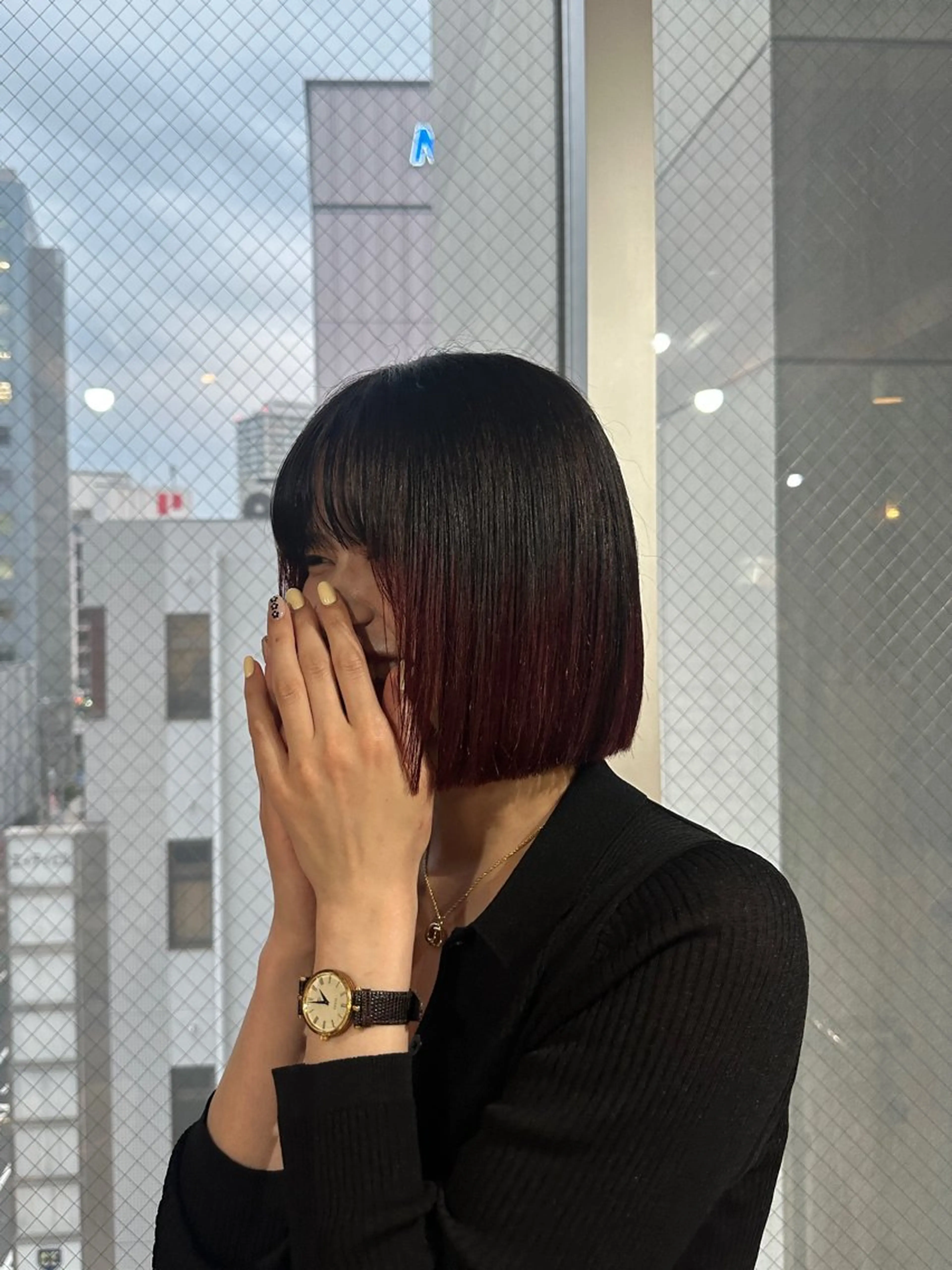 ショート ヘアカラー Y U  Iのヘアスタイル