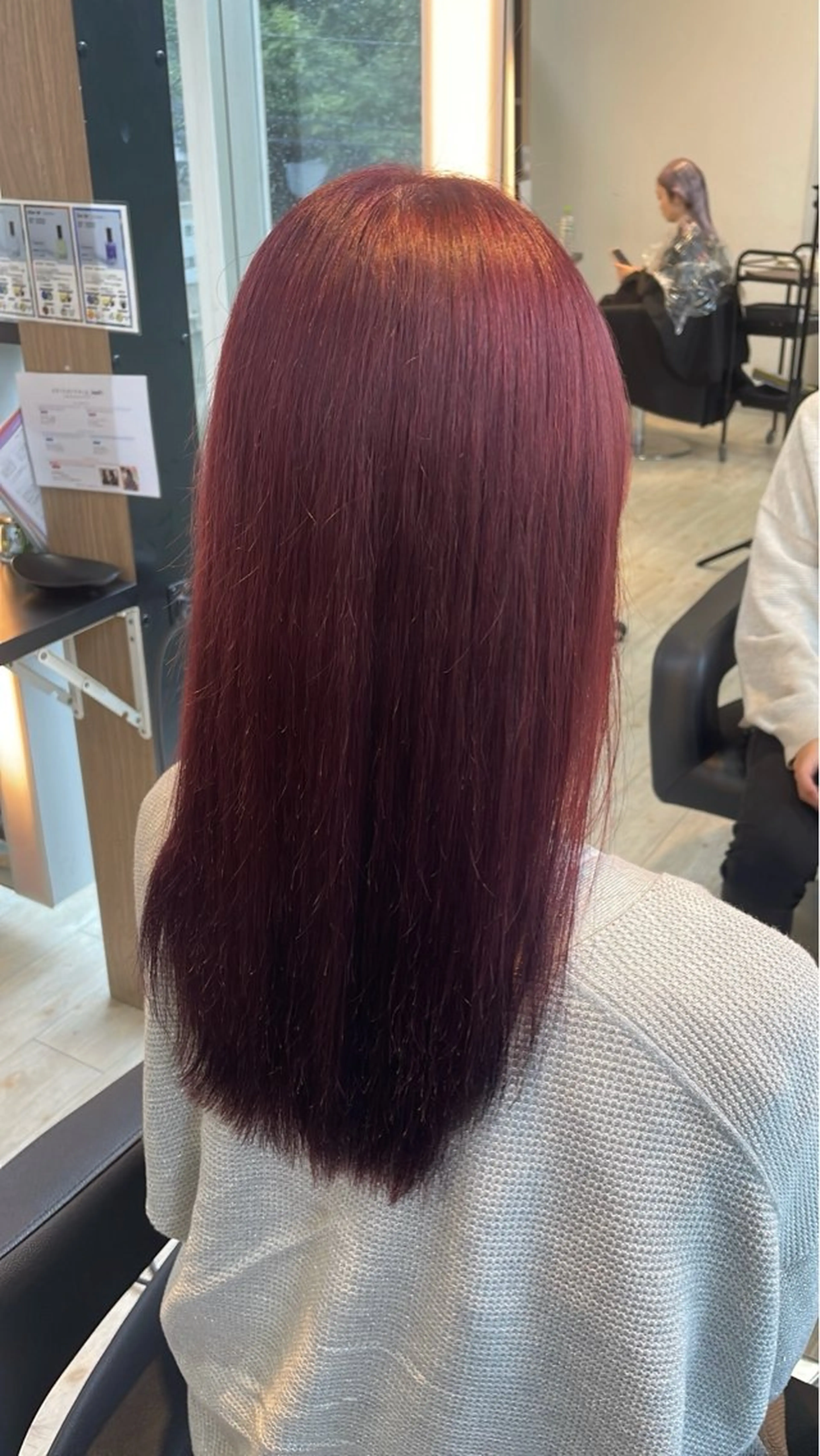 セミロング カラー ブリーチ/髪質改善/ ハイトーン/暖色のヘアスタイル