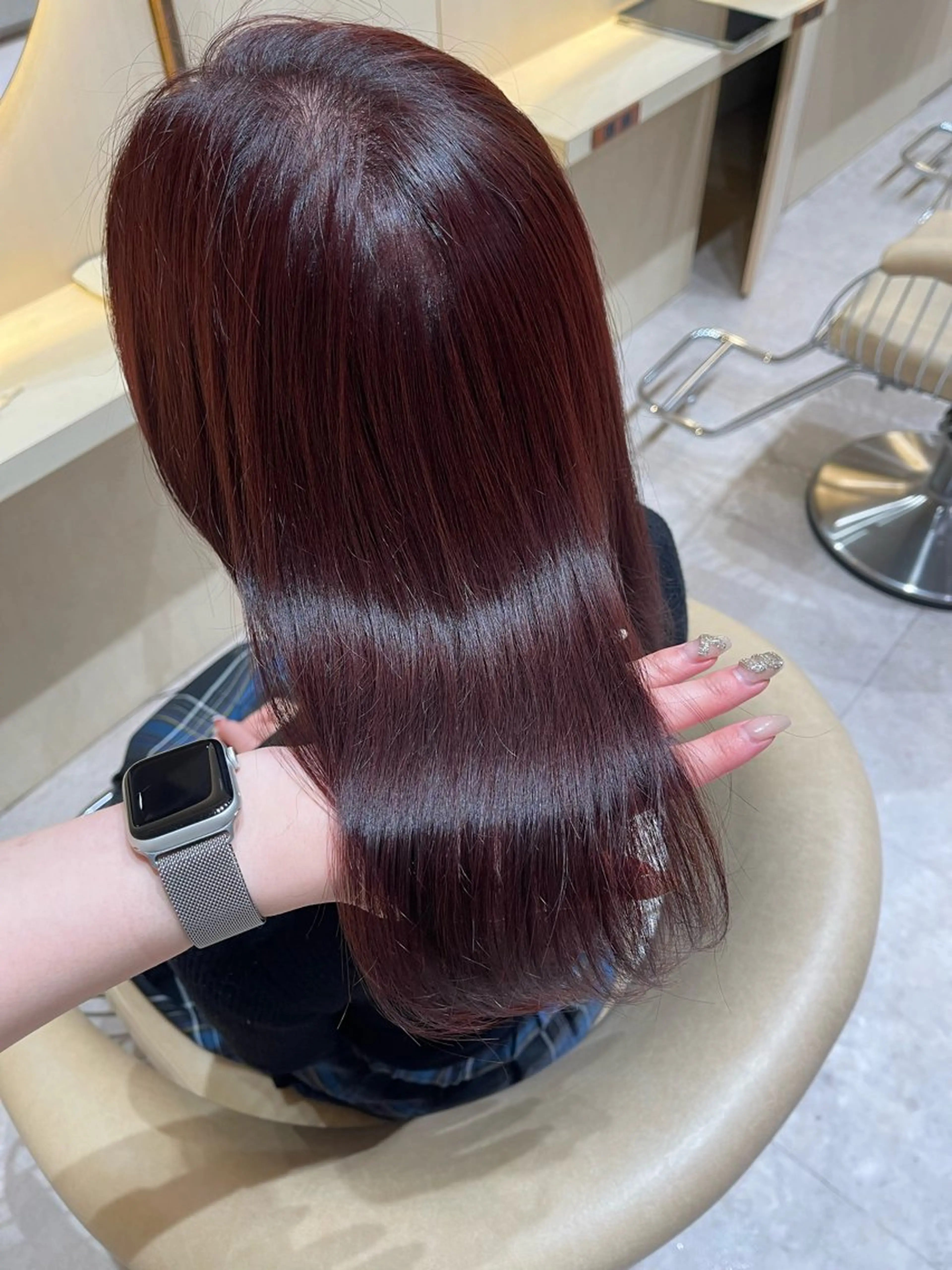 カラー ヘアカラー トリートメント 竹田 真梨子のヘアスタイル