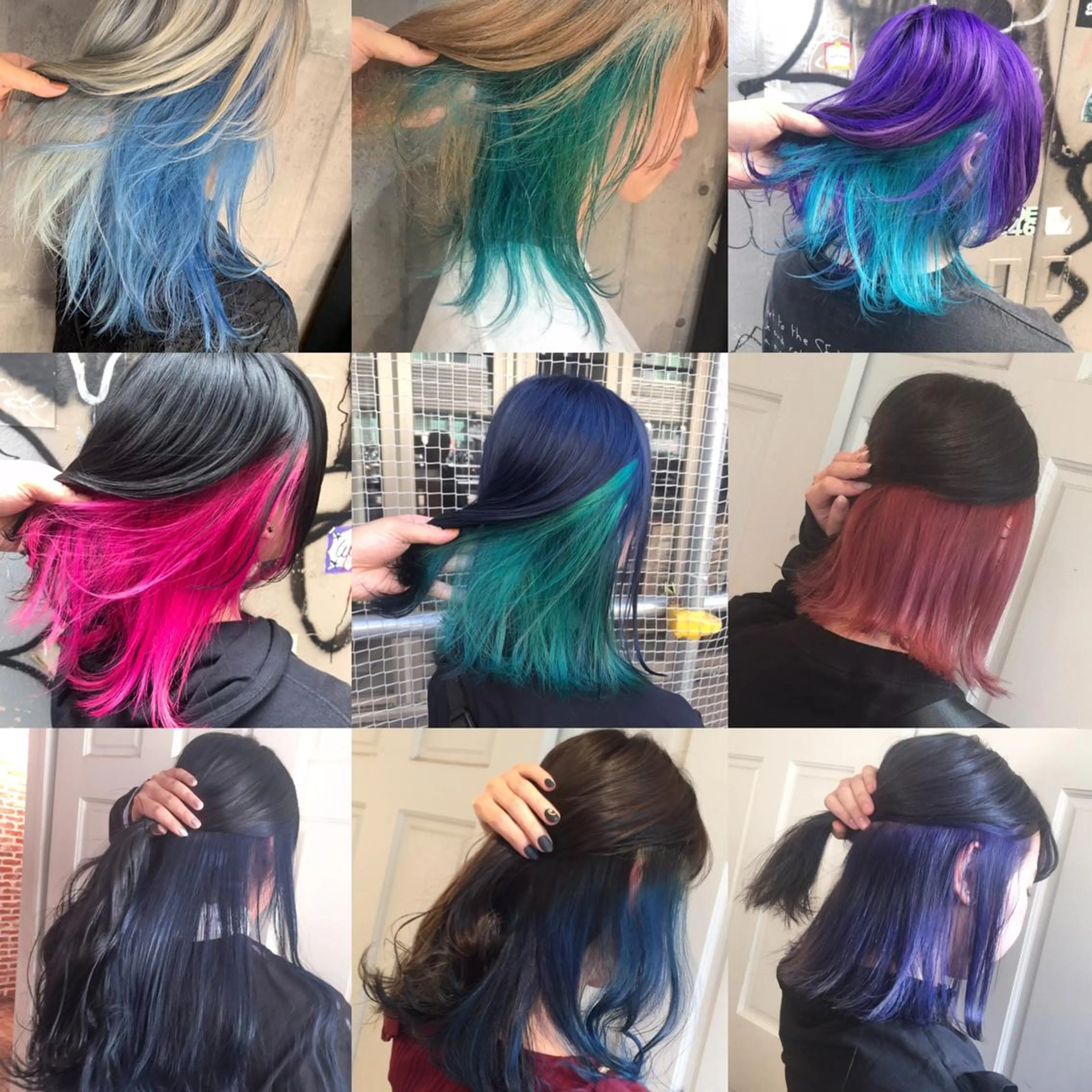 カラー インナーカラー ヘアカラー ブリーチ難民の救世主 サロンINK.渋谷のヘアスタイル