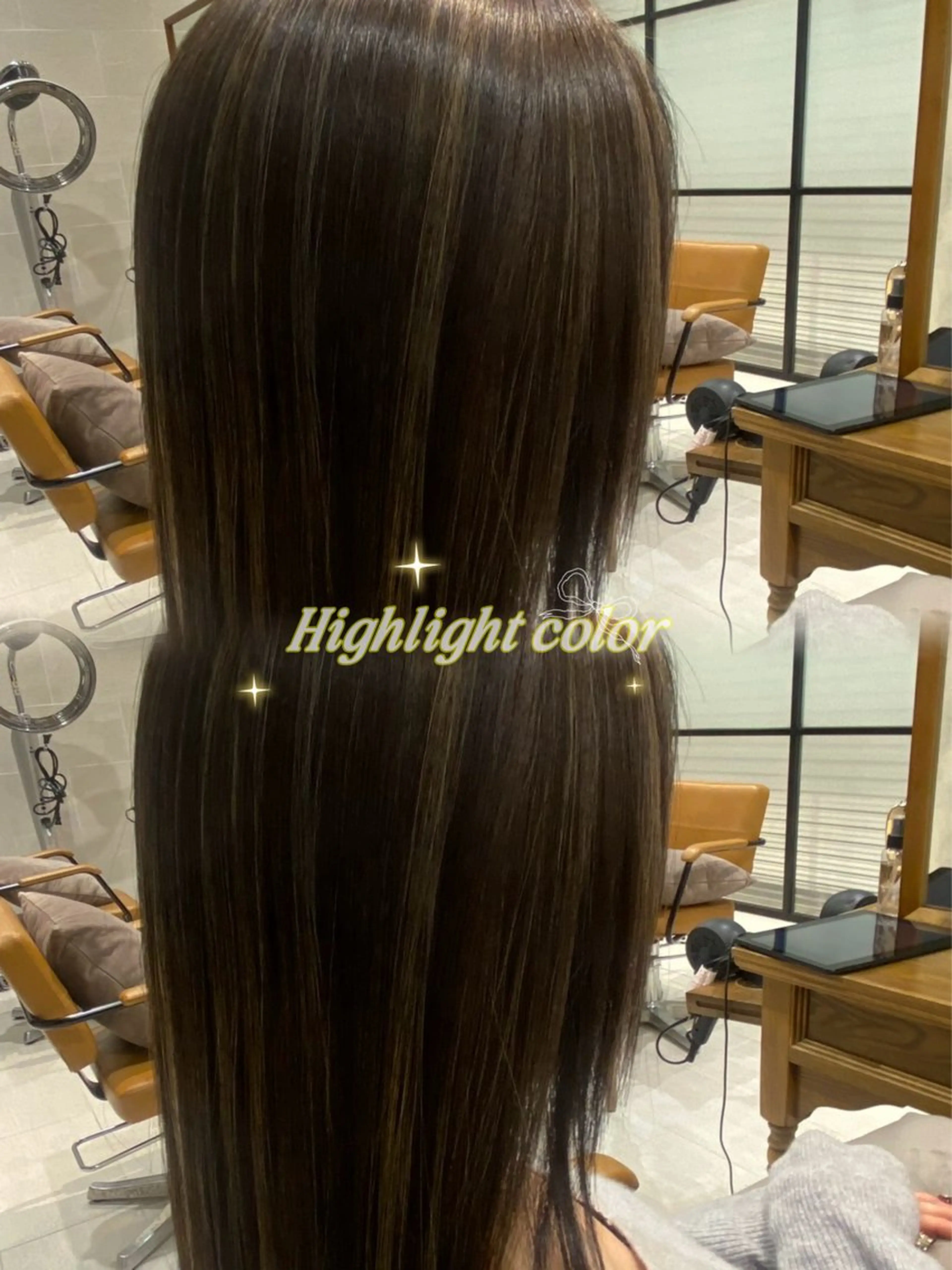 🌎ハイライトカラー＋トリートメント🌍【肩上レングスの方】の写真