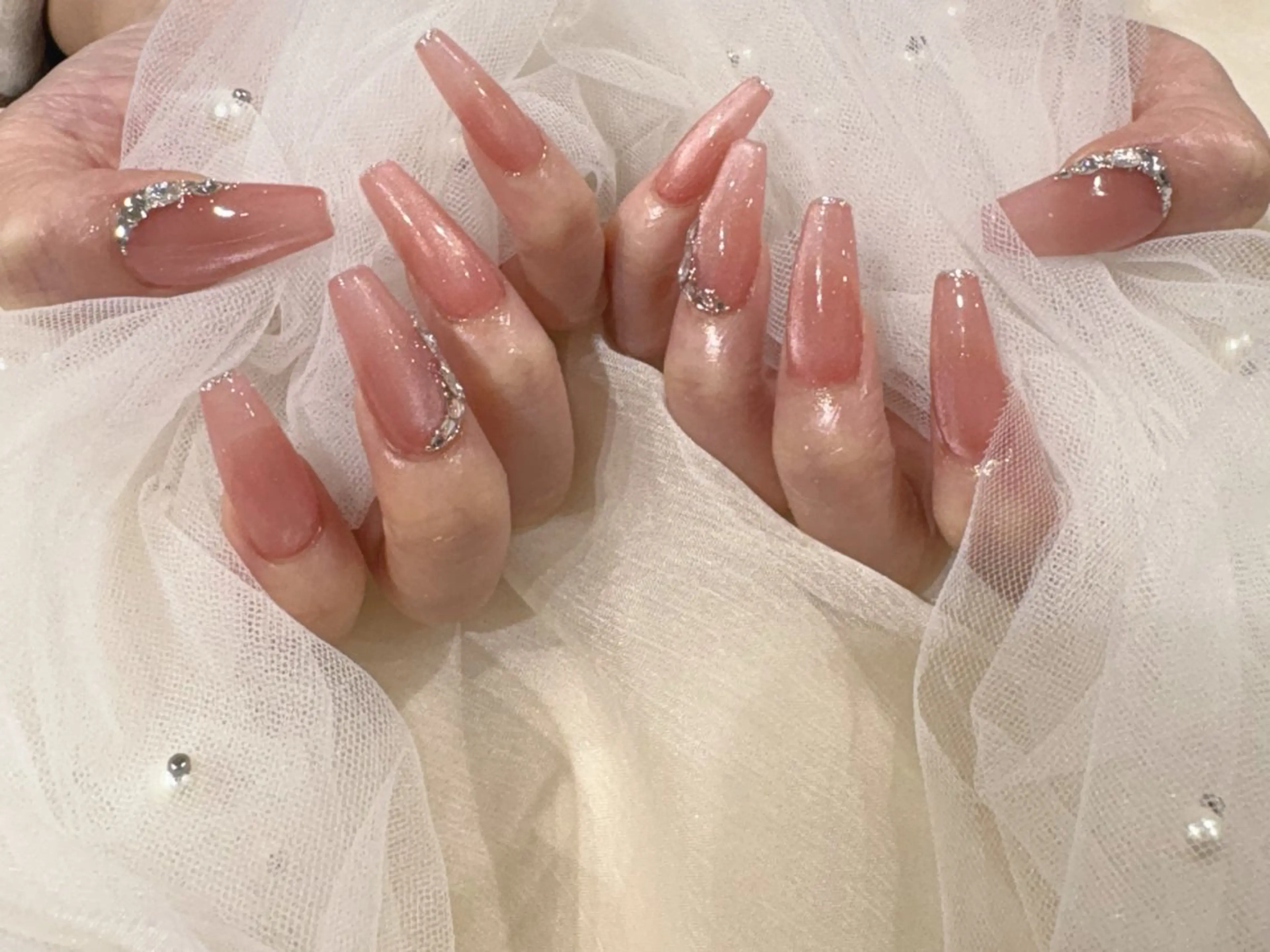 ロング ハンドネイル Nail  R💫 naoのネイルデザイン
