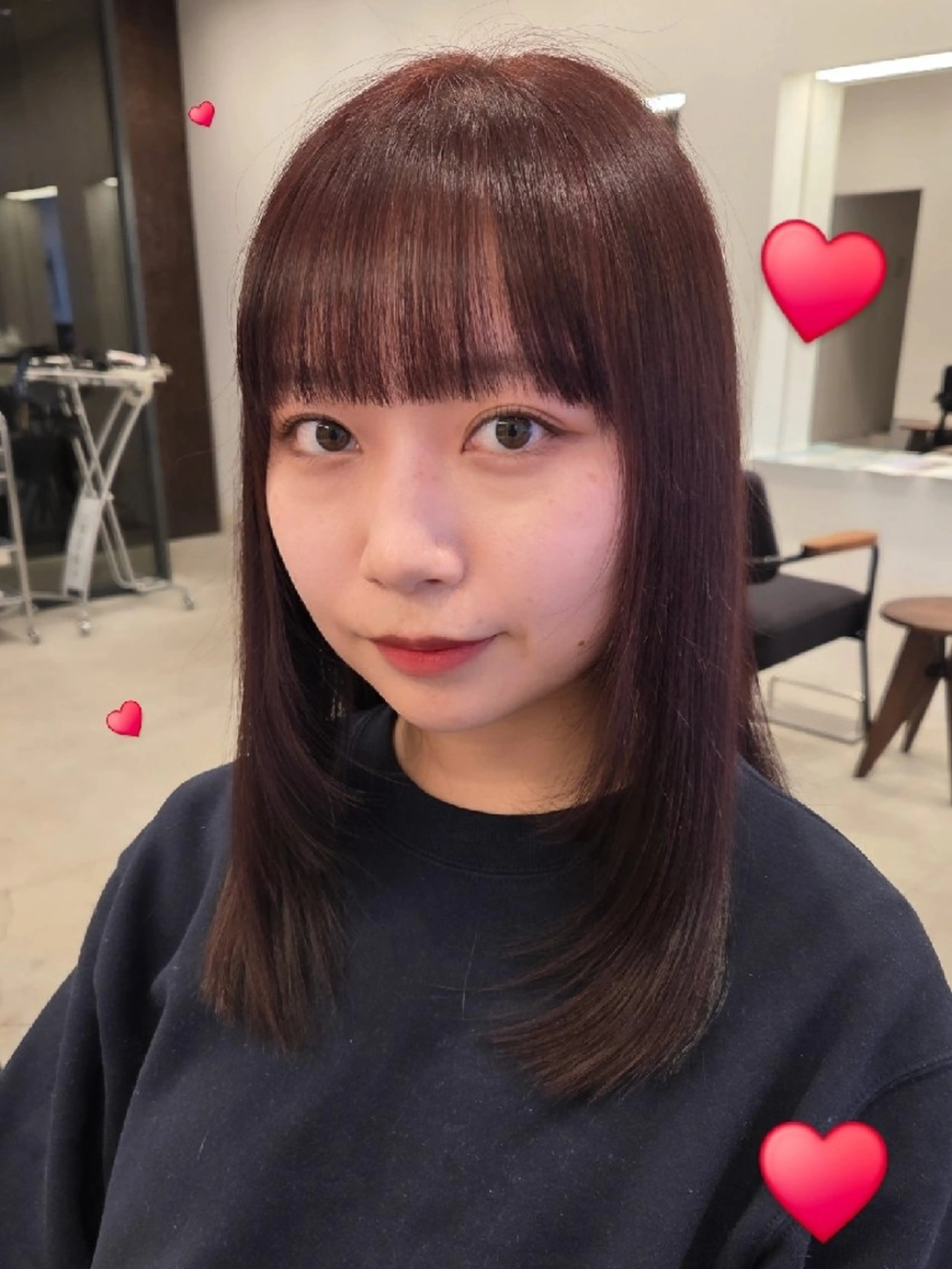 セミロング カラー coin□ yukaのヘアスタイル