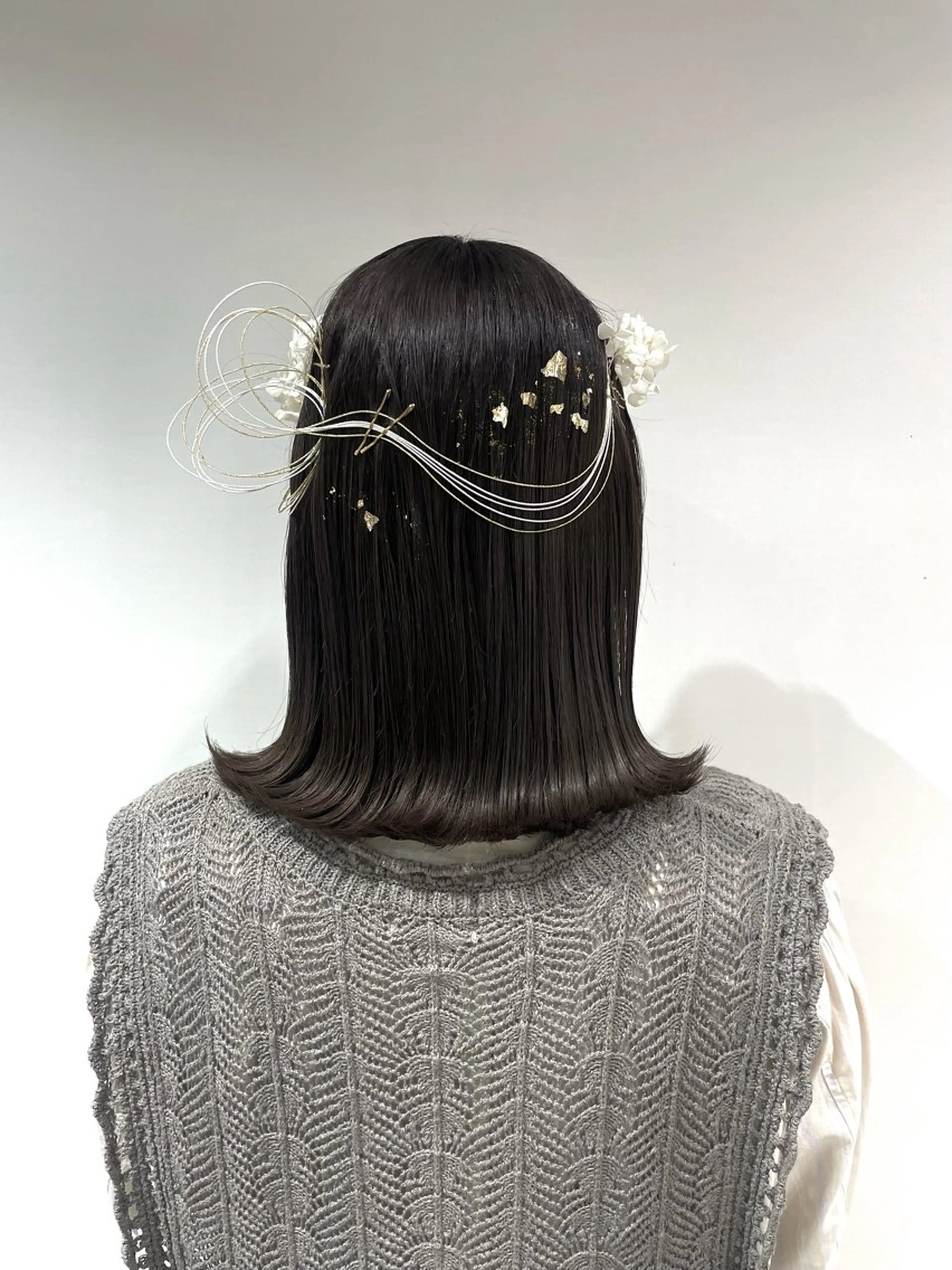 ミディアム ヘアアレンジ 着付け 青沼夏未/オリーブ/ 寒色カラーのその他イメージ