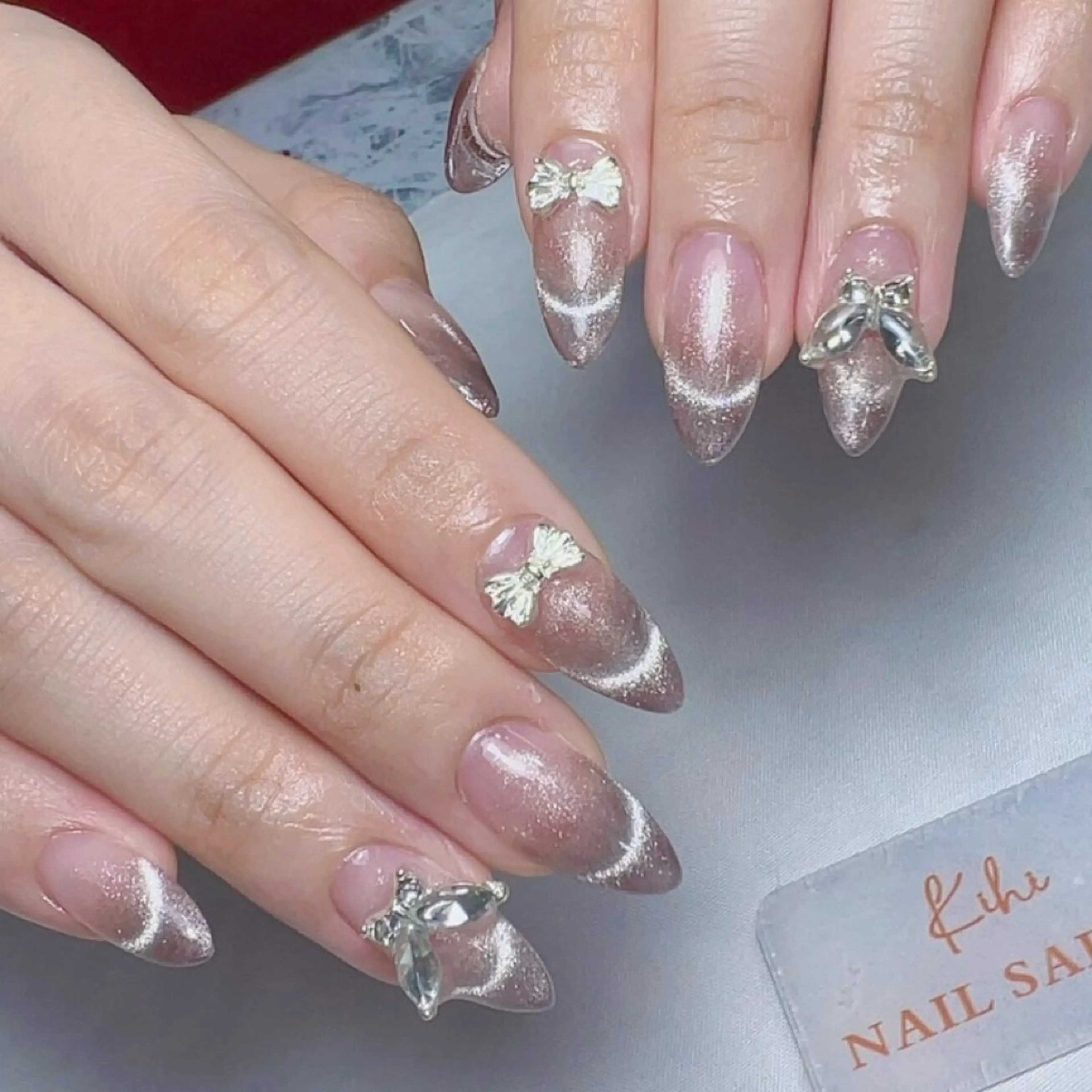 ネイル アートネイル フレンチネイル ジェルネイル グラデーション 韓国ネイル ハンドネイル 久保田 マリコのネイルデザイン