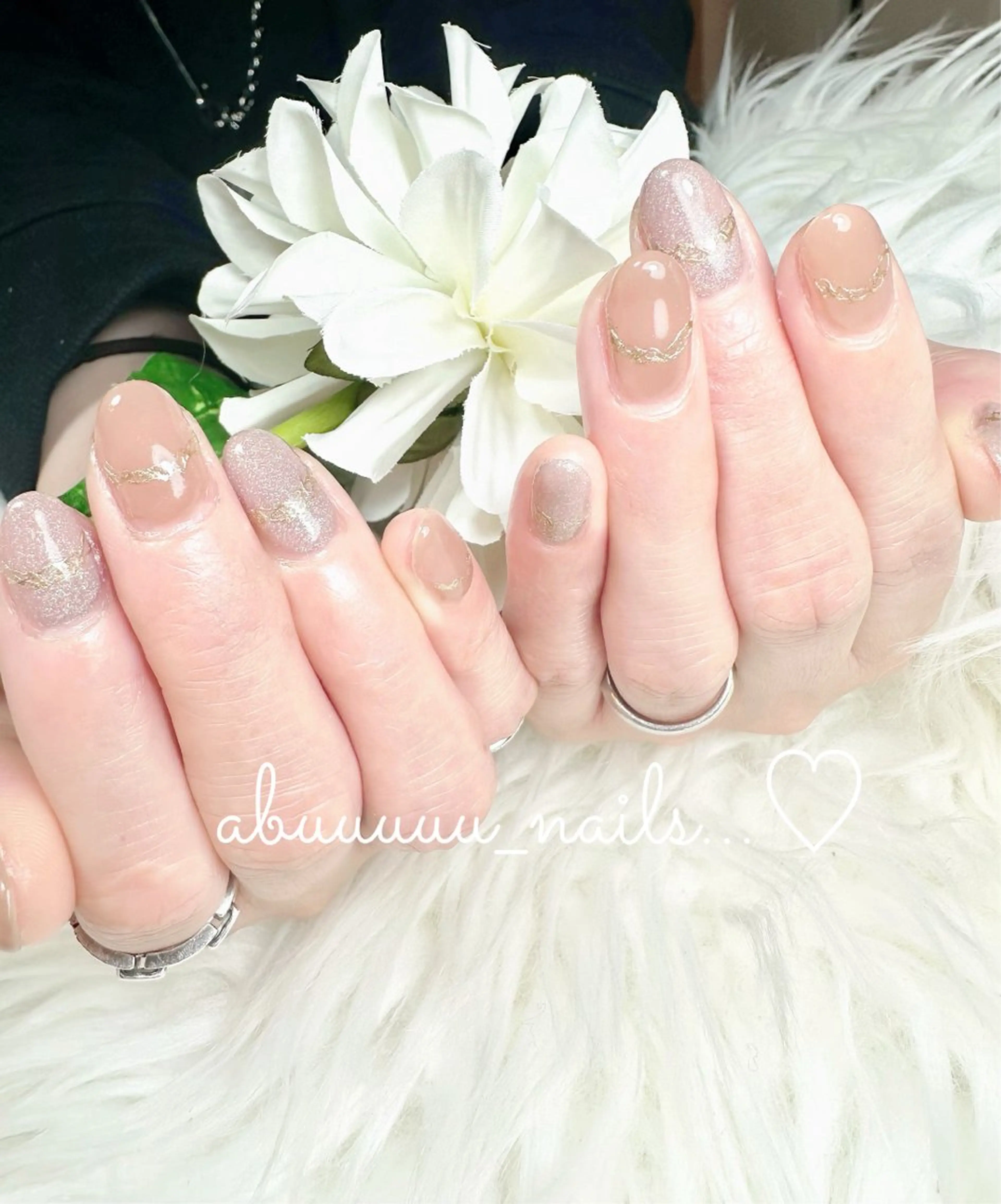 ネイル アートネイル ミラーネイル オフィスネイル シンプルネイル abuuuuu nailsのネイルデザイン