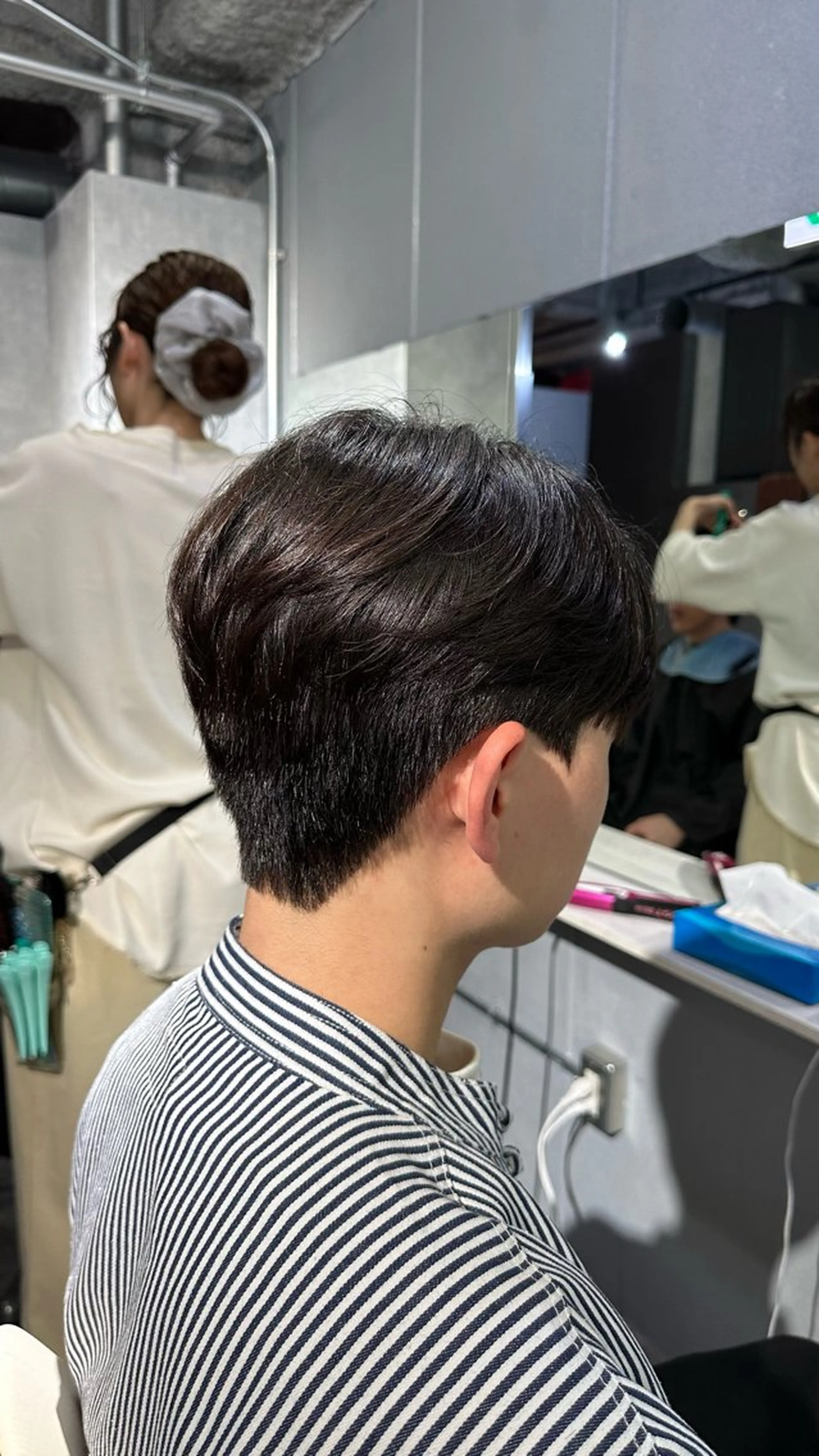 メンズ カット パーマ 和 ／韓国メンズスタイルのヘアスタイル