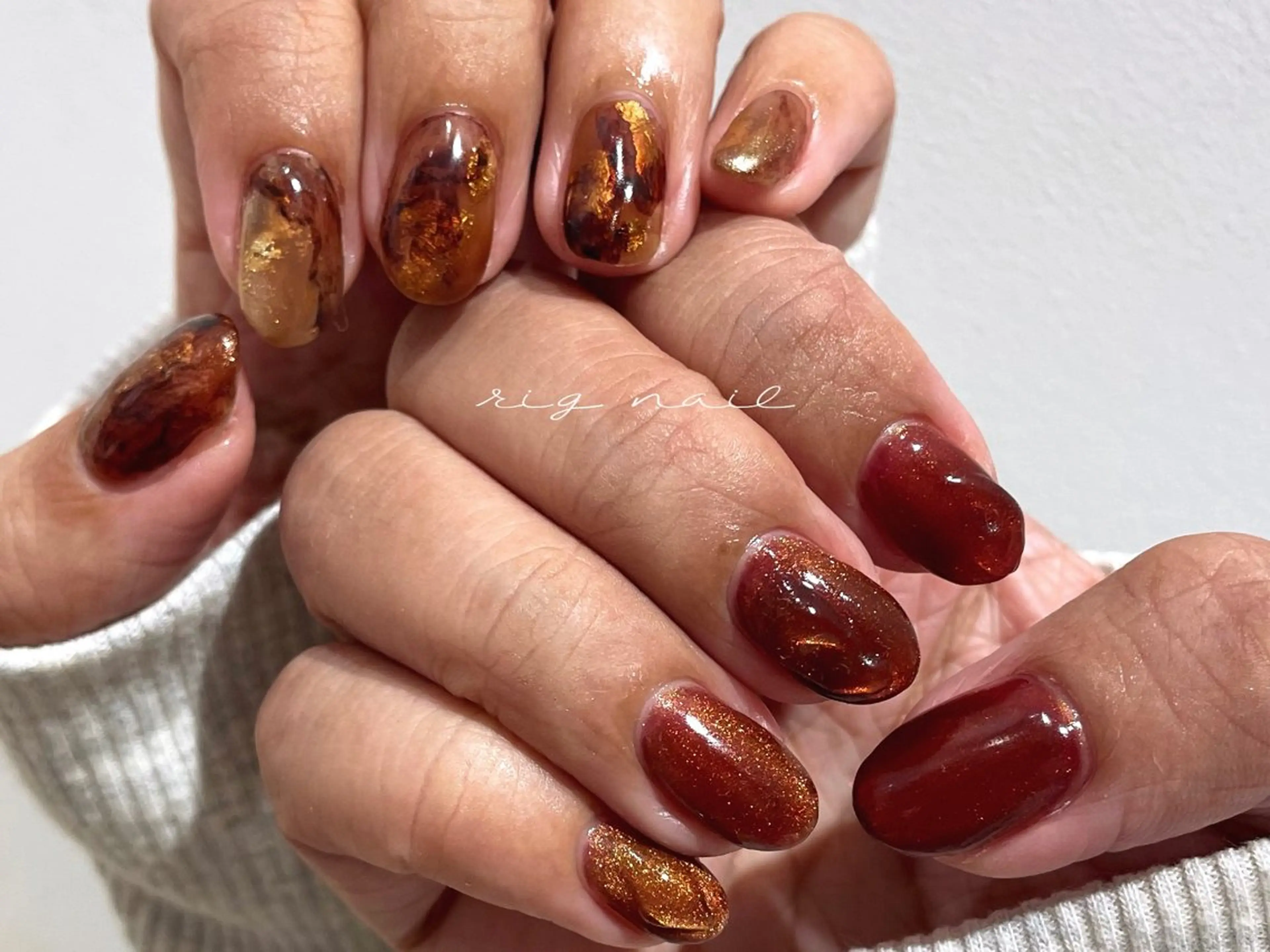 ネイル rig nail草加店所属・松本 紋世のネイルデザイン