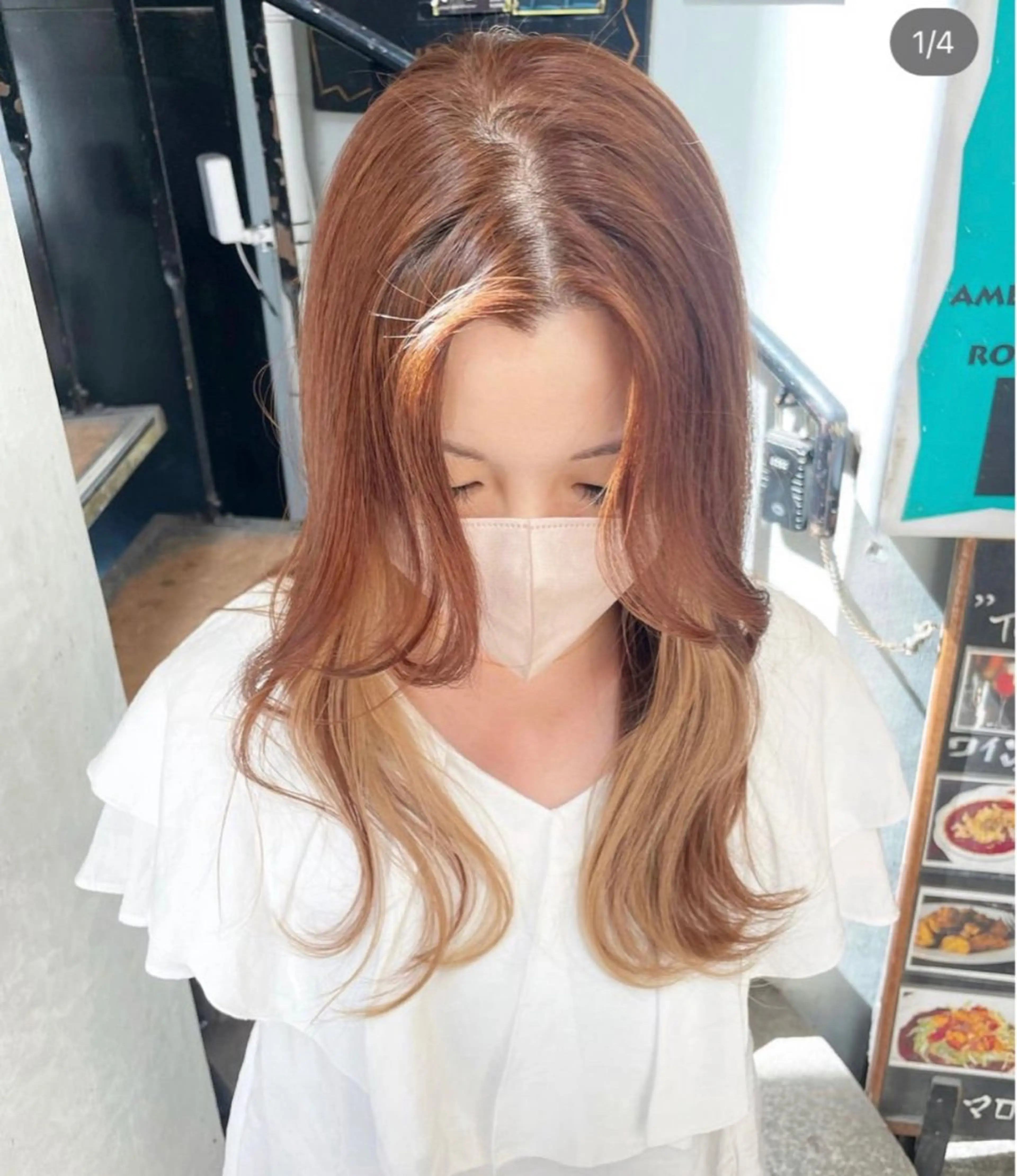 💖小顔カット&2ブリーチデザインカラー【インナー、イヤリング、フェイスフレーミング、裾カラー】💖の写真