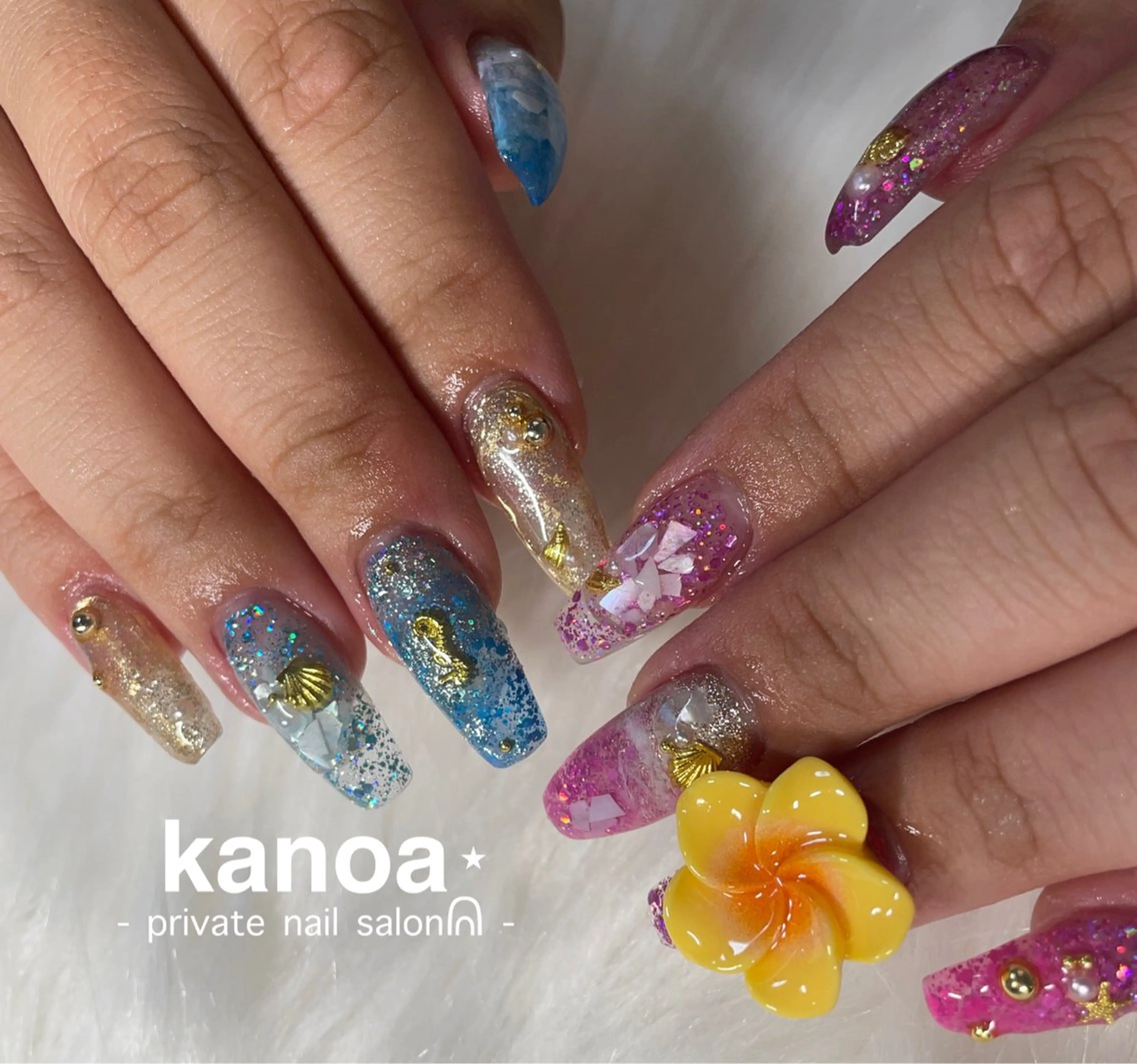 ネイル 夏ネイル kanoa nailのネイルデザイン