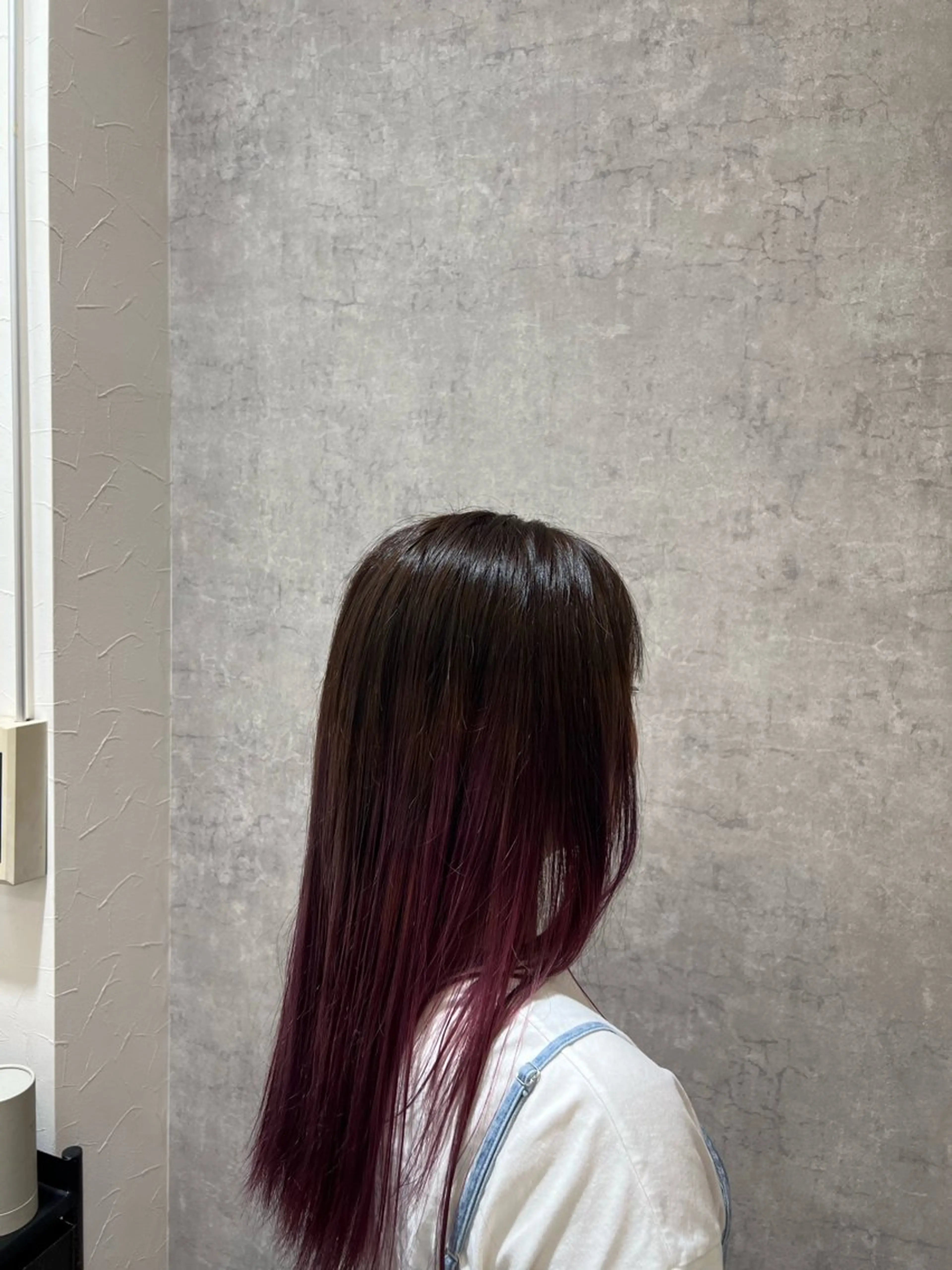 ロング カラー 艶カラー×デザイン カラー特化/値賀大樹のヘアスタイル