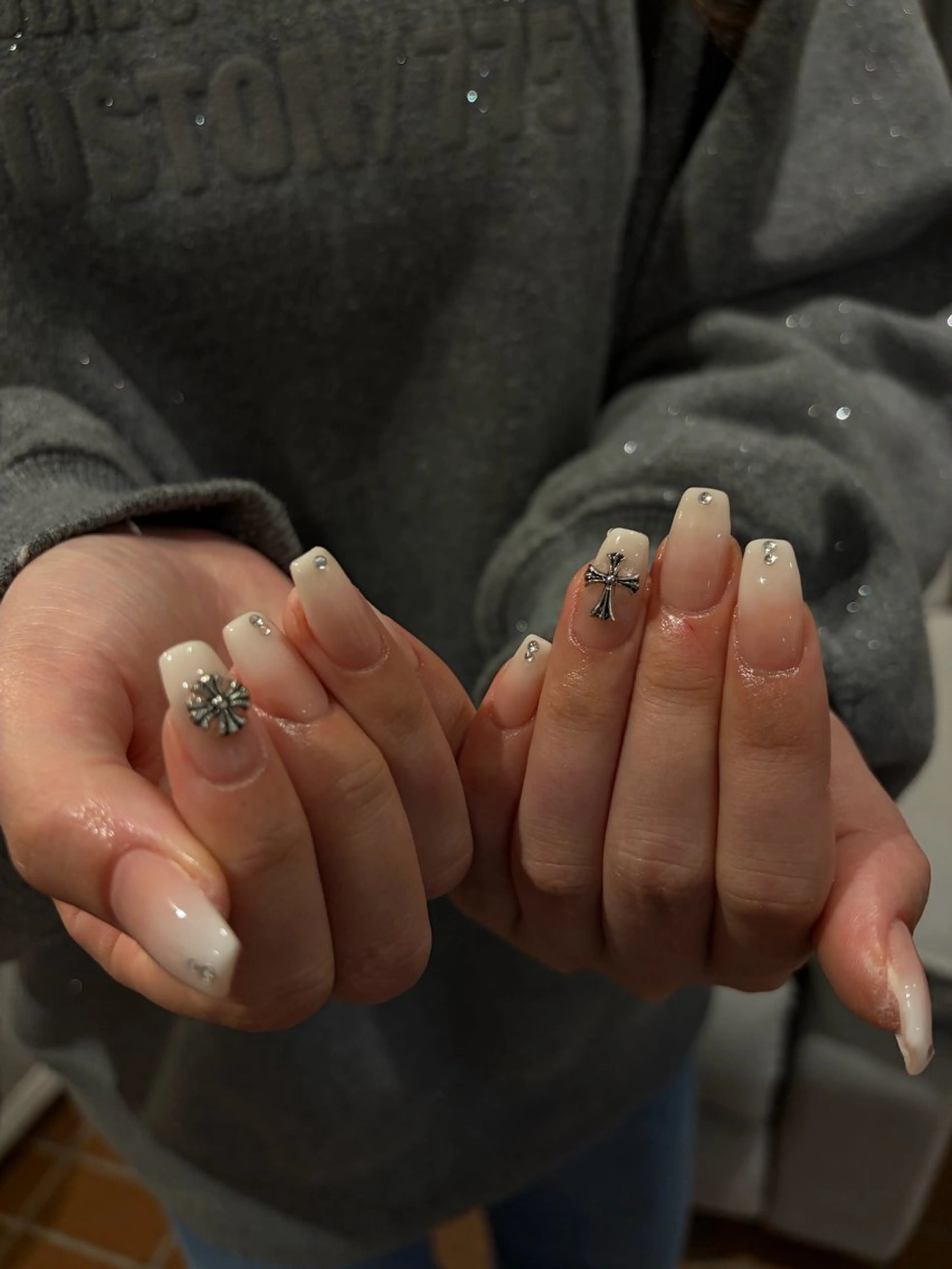 ネイル ホワイト ハンドネイル ballie／小野原 なつみのネイルデザイン