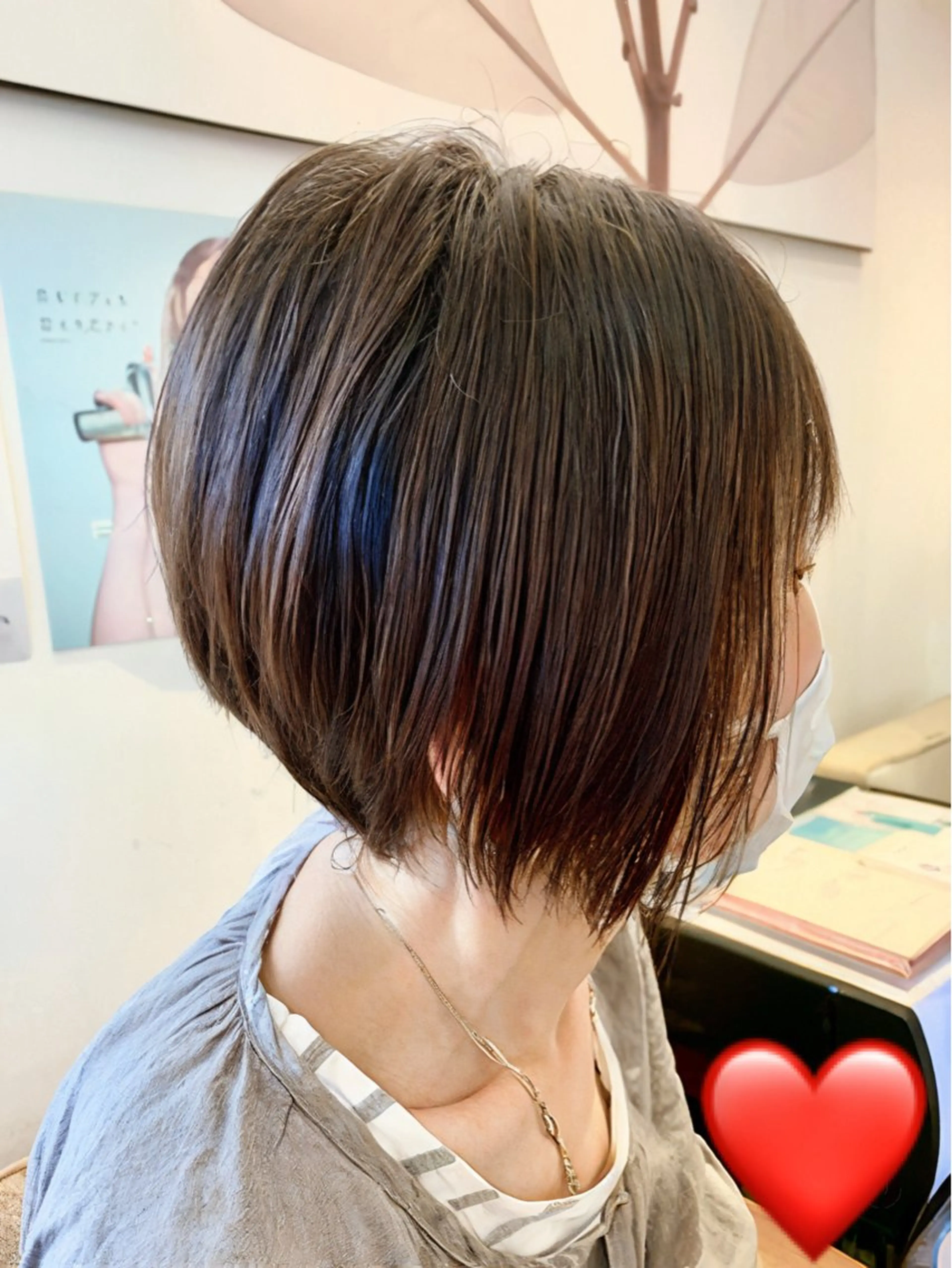 ショート ボブ ショートヘア 縮毛矯正 カット トリートメント 秋山知穂🌸縮毛矯正 ショートお任せ🌸のヘアスタイル