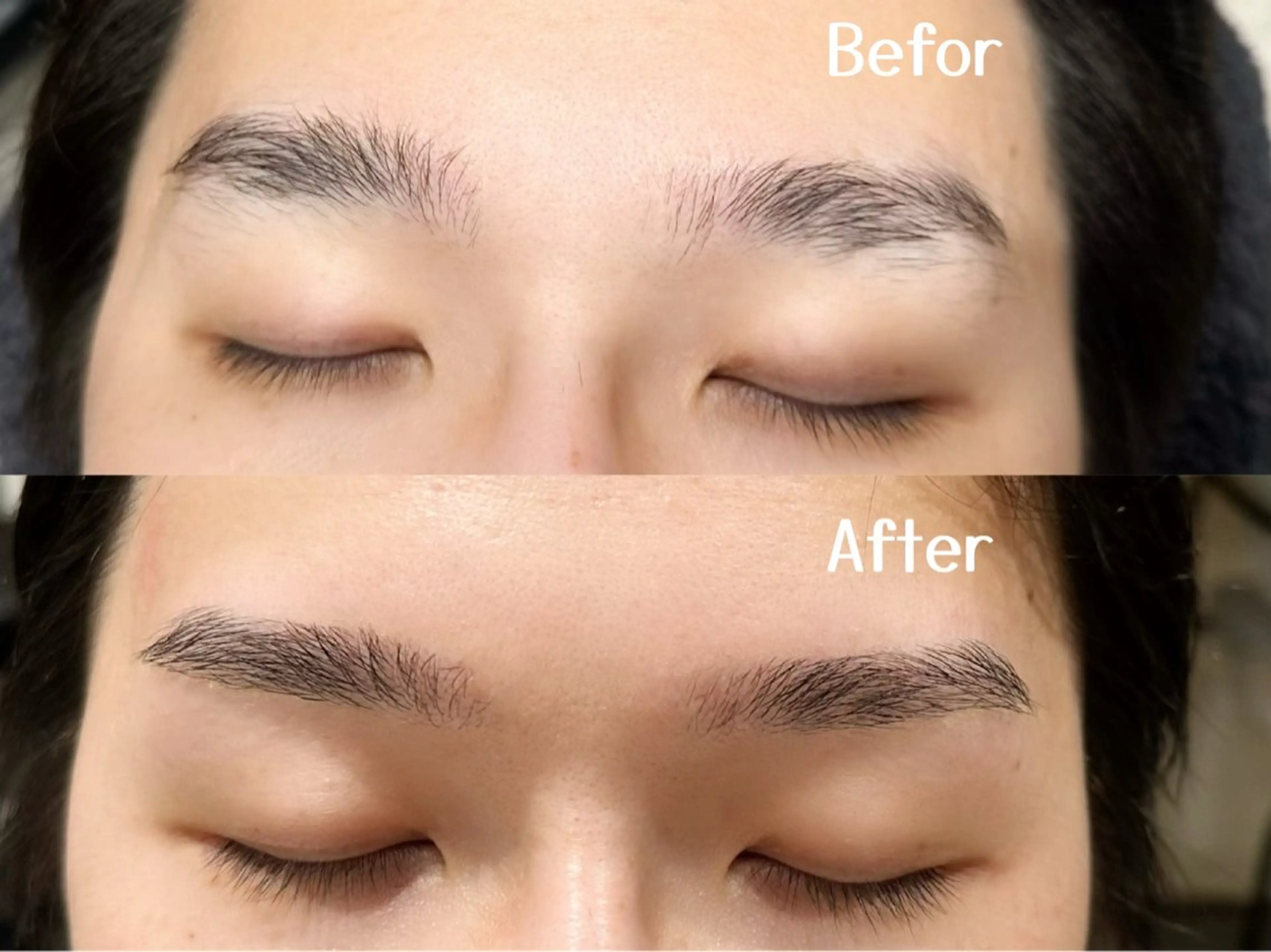 メンズ アイブロウ センターパート メンズアイブロウ メンズカット×眉毛 デザイナー⚘Nanaの眉毛・アイブロウイメージ