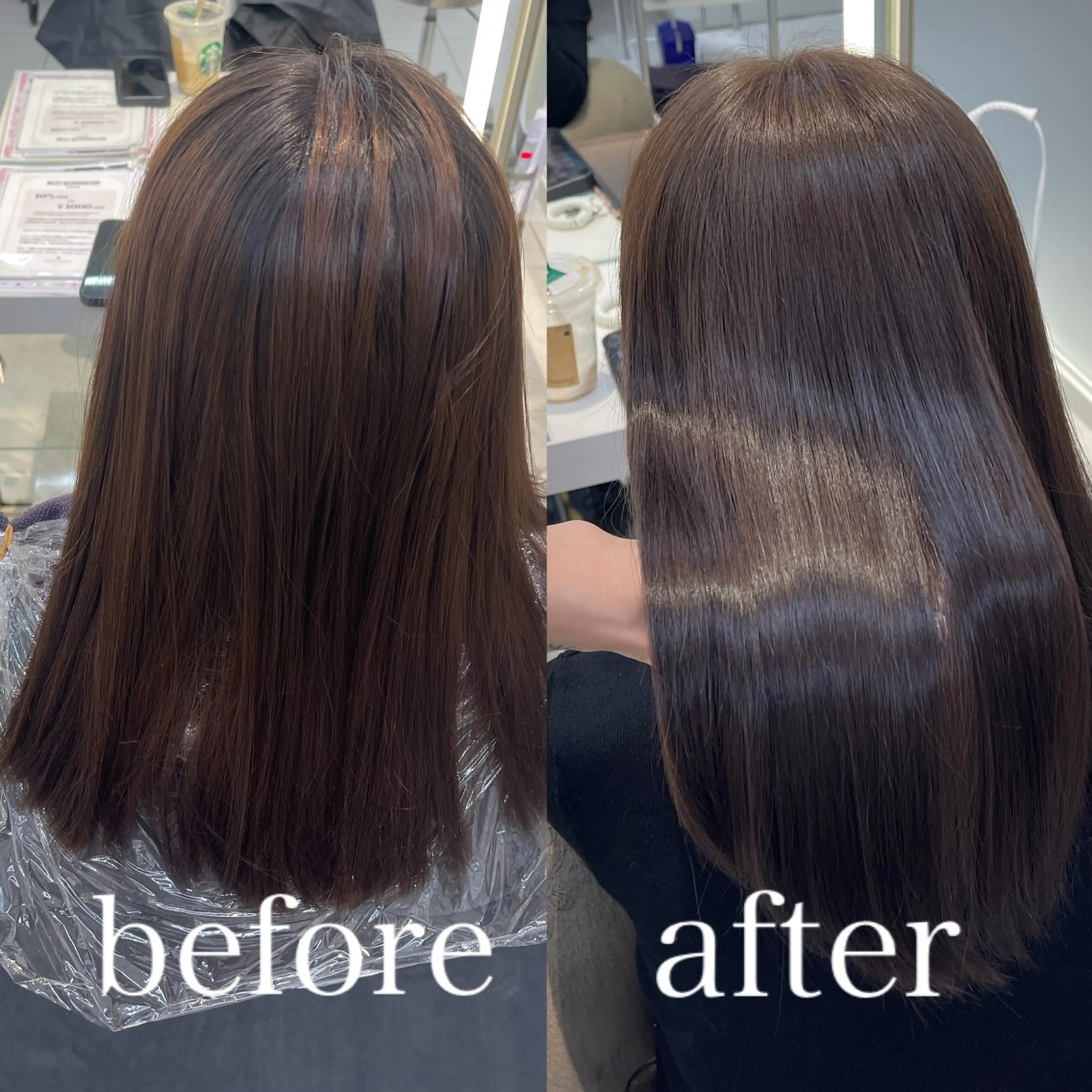 ミディアム カラー Hina🫧透明感 カラー🫧のヘアスタイル