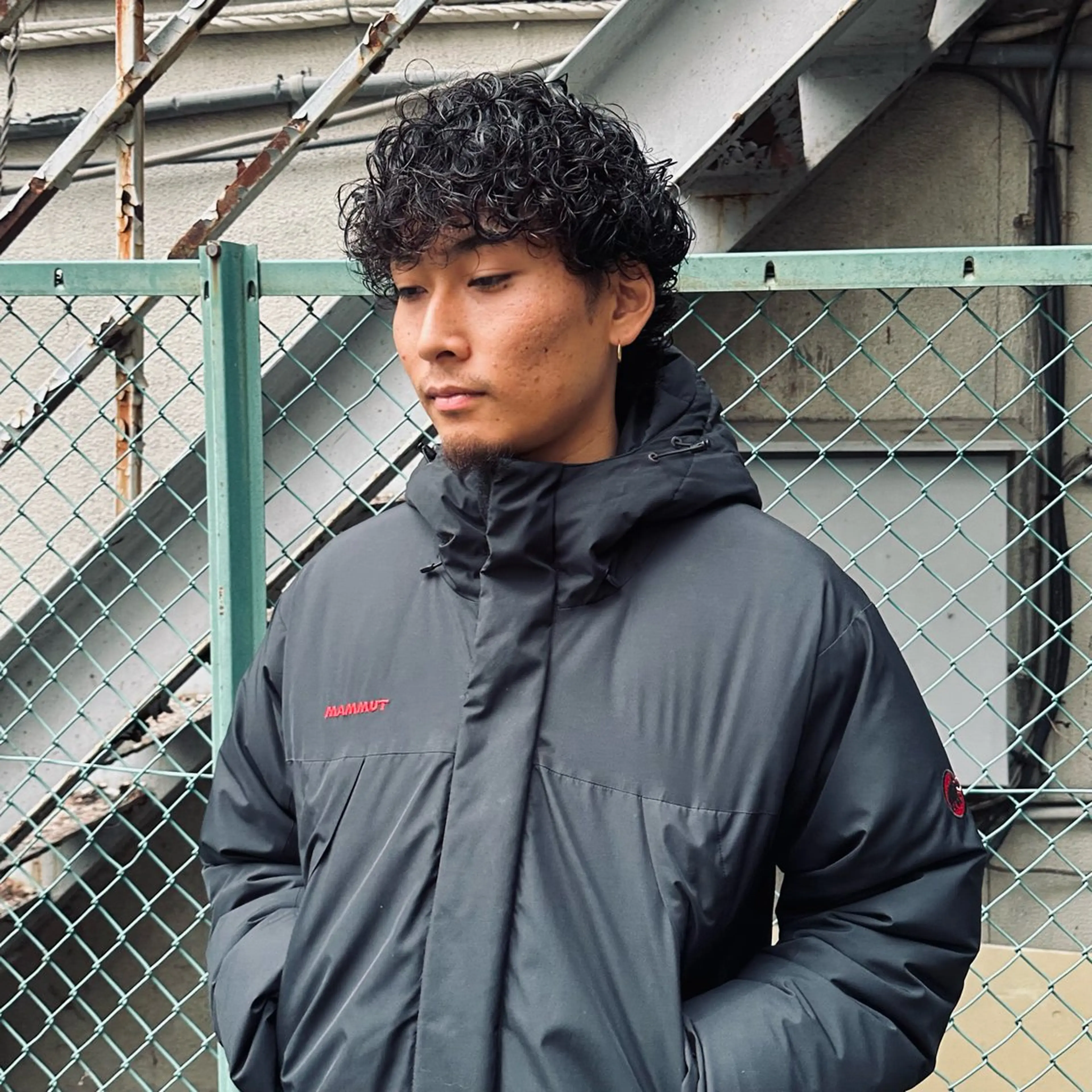 ミディアム パーマ メンズ ミディアムパーマ メンズパーマ パーマ職人 渡邊　優雅のヘアスタイル