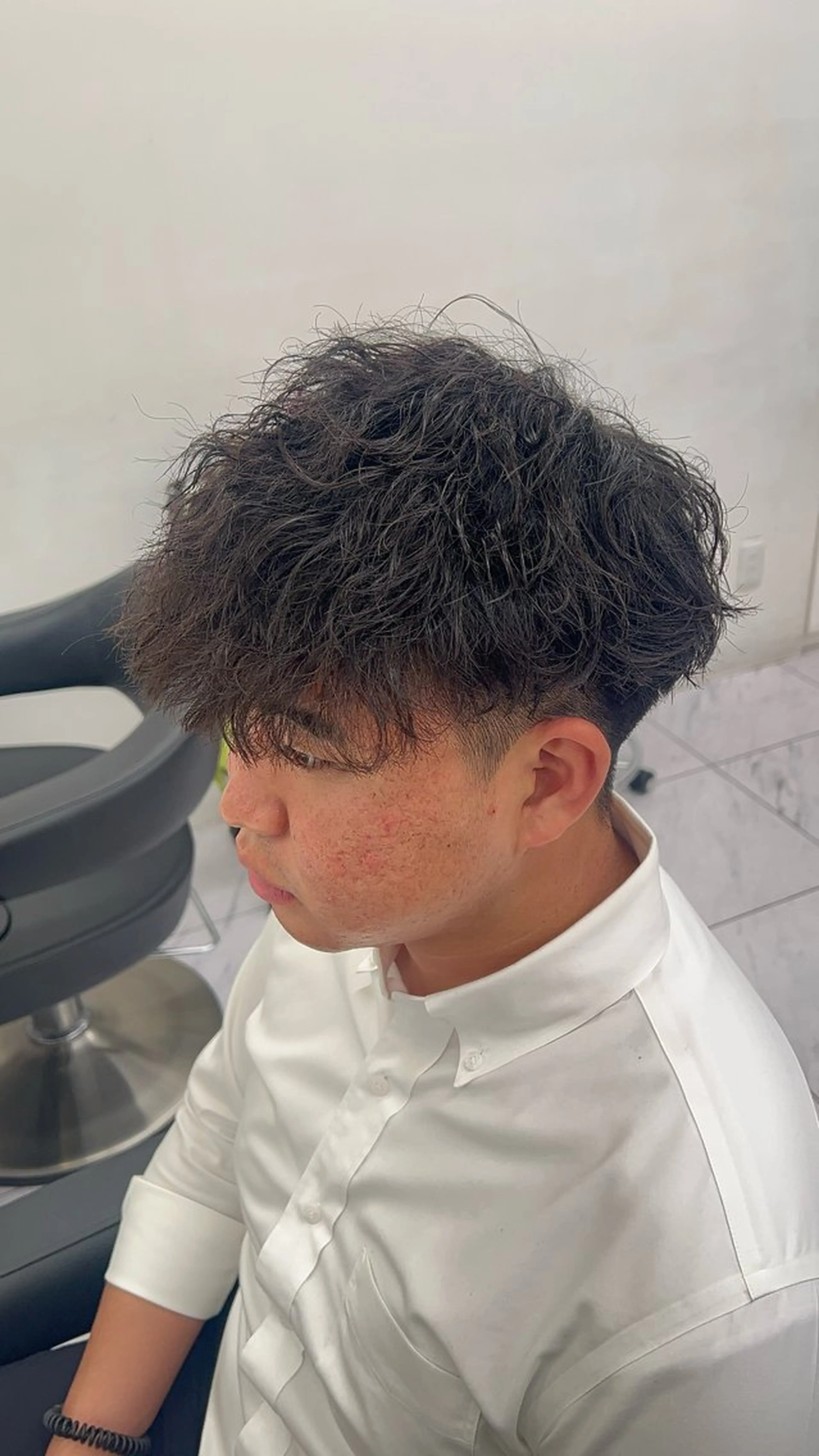 ショート カラー パーマ メンズ カット パーマ 韓国レイヤーカット /REIのヘアスタイル