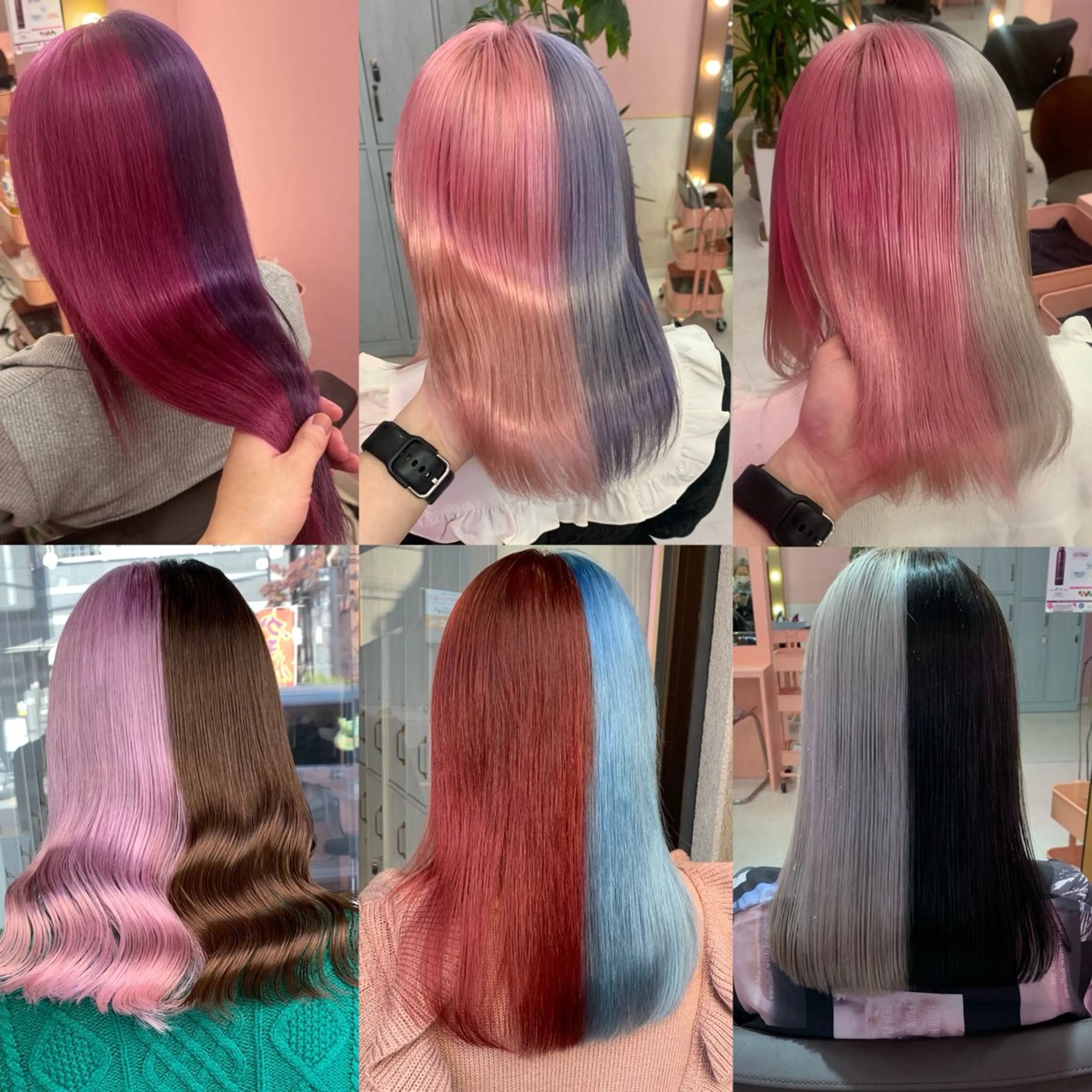 セミロング ツートーンカラー ヘアカラー トリートメント ハイトーン髪質改善 🎀🐰堀川智史🎀のヘアスタイル