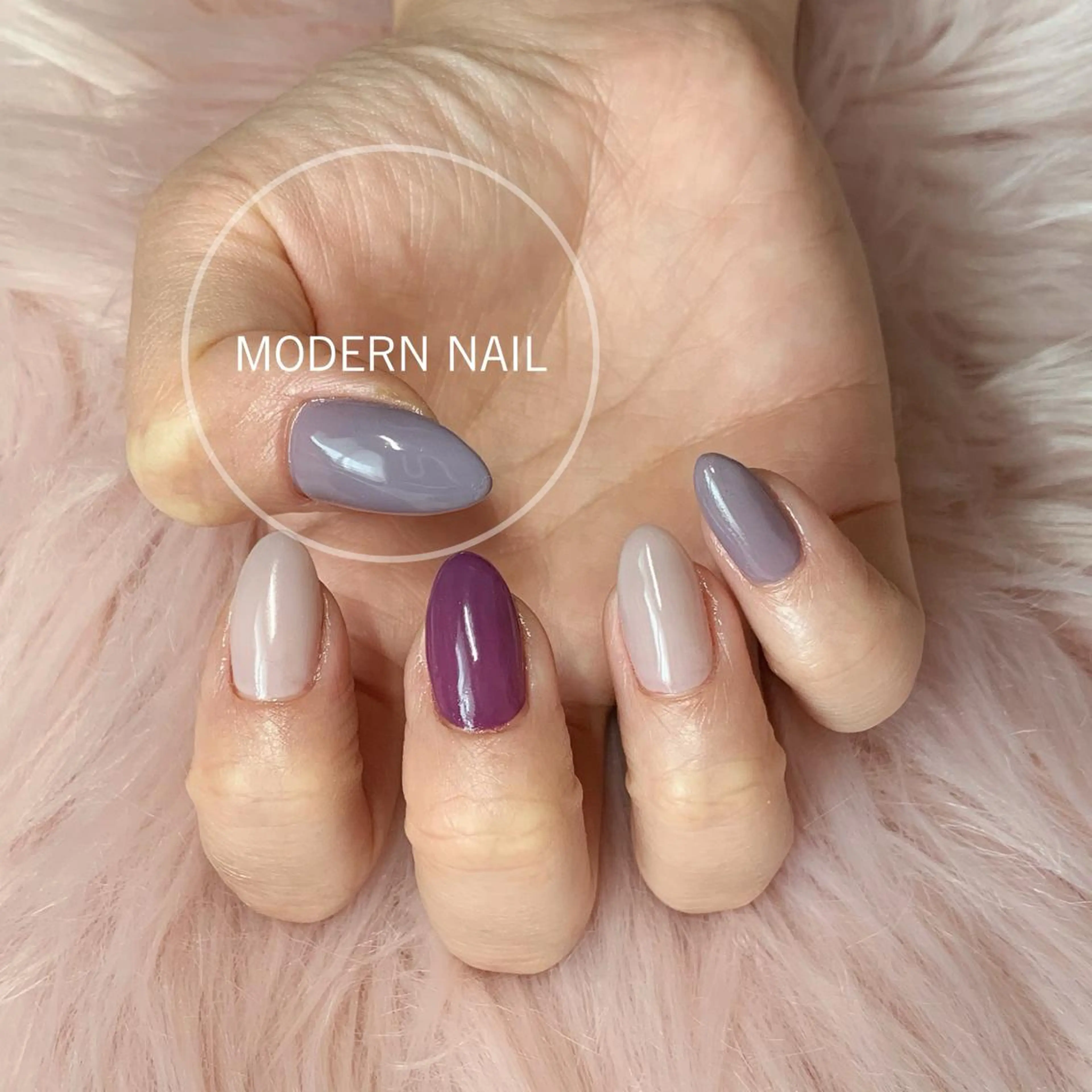 ネイル ワンカラーネイル 小川 玲奈のネイルデザイン