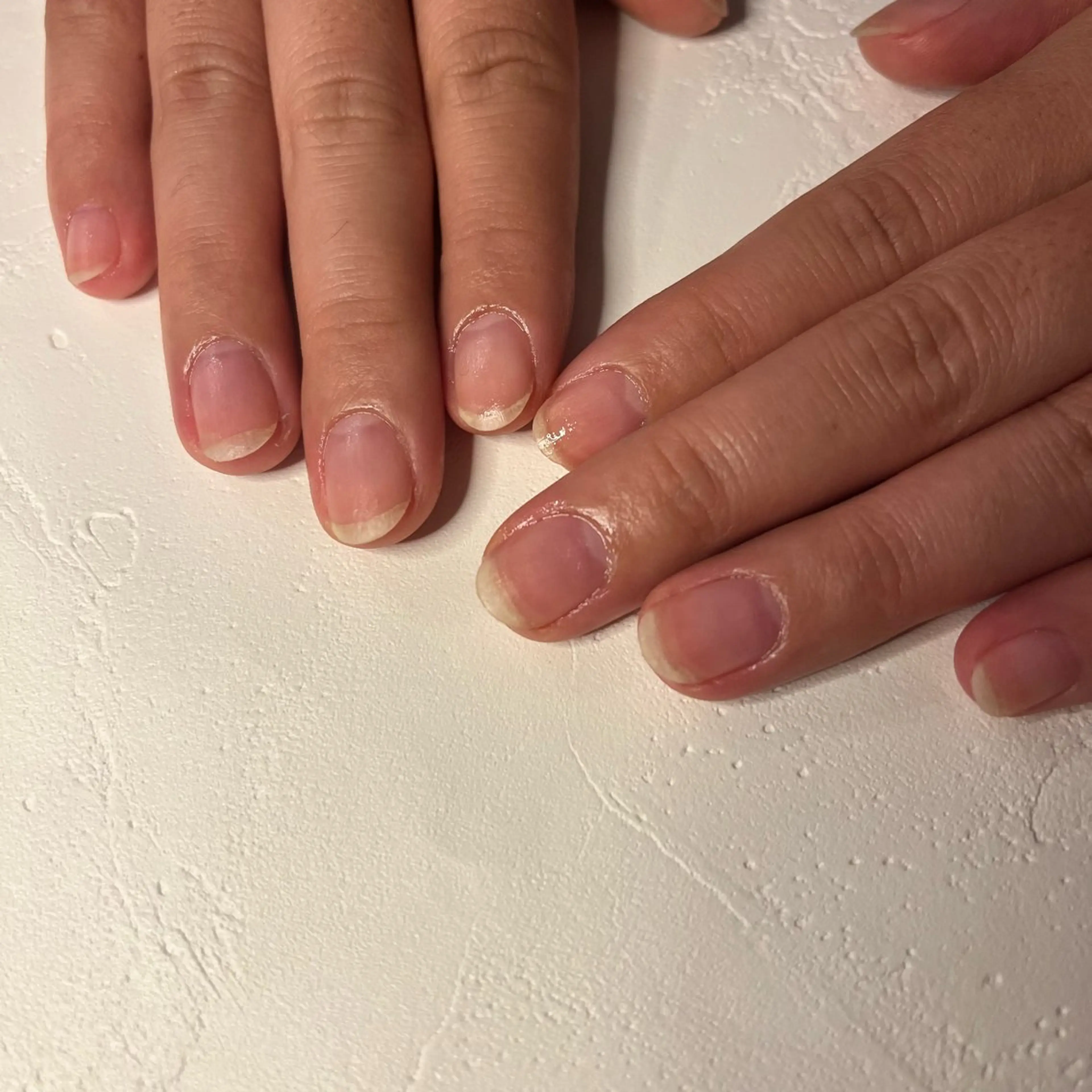 ネイル ジェルネイル ワンカラーネイル パラジェル ハンドケア nail slow.のネイルデザイン