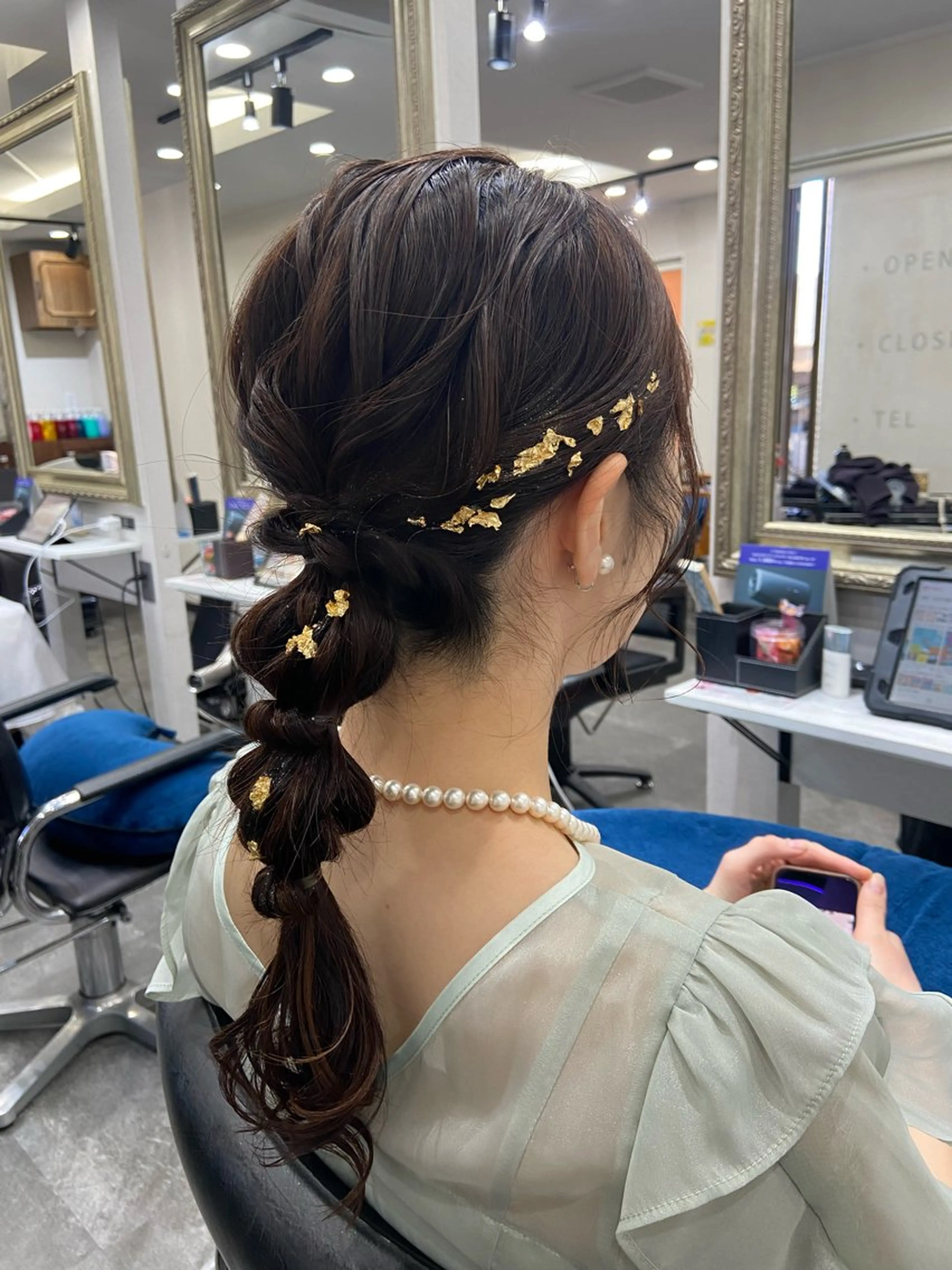 セミロング ヘアアレンジ 籾木 美優のヘアスタイル