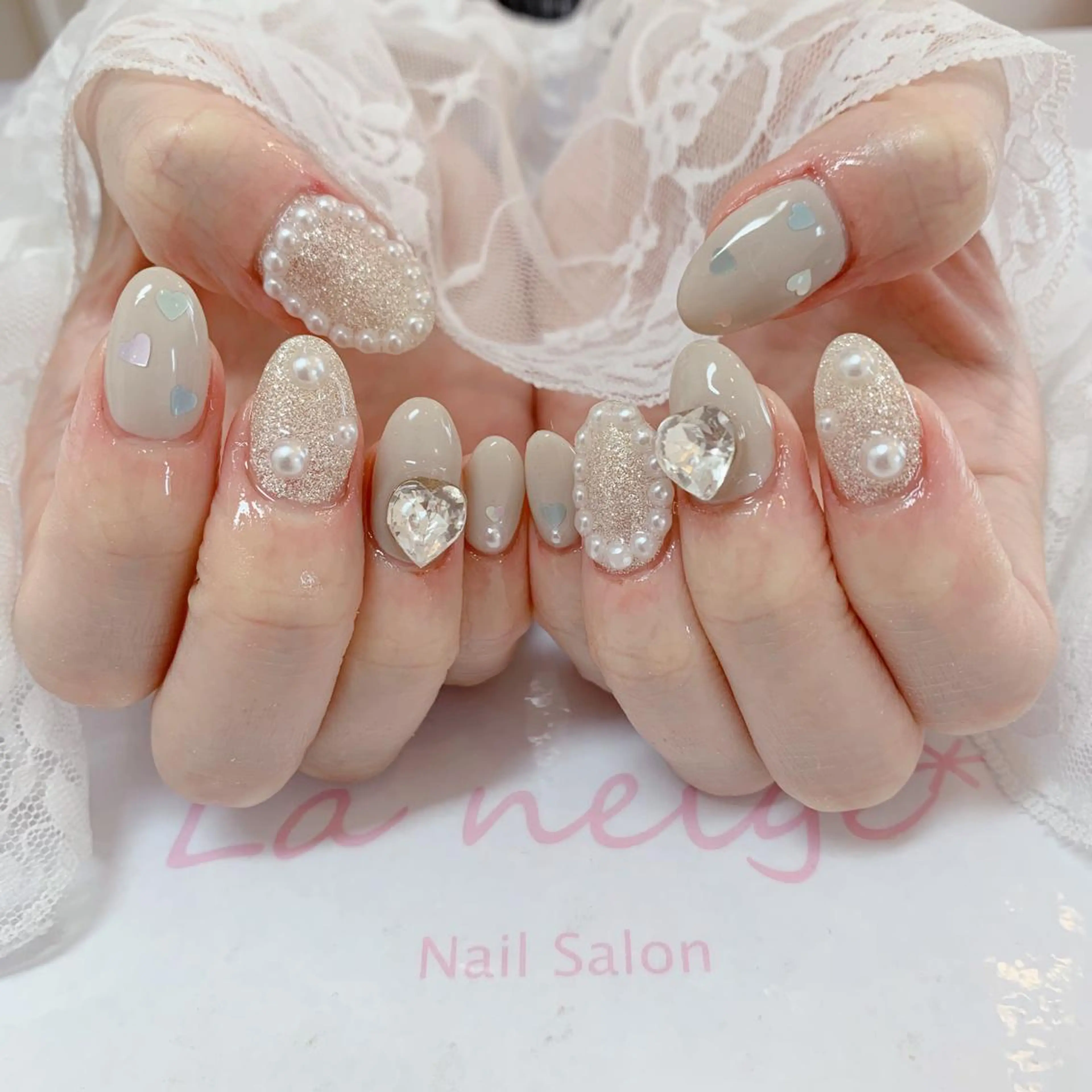 ネイル La neige* yuki 🥯🍑のネイルデザイン