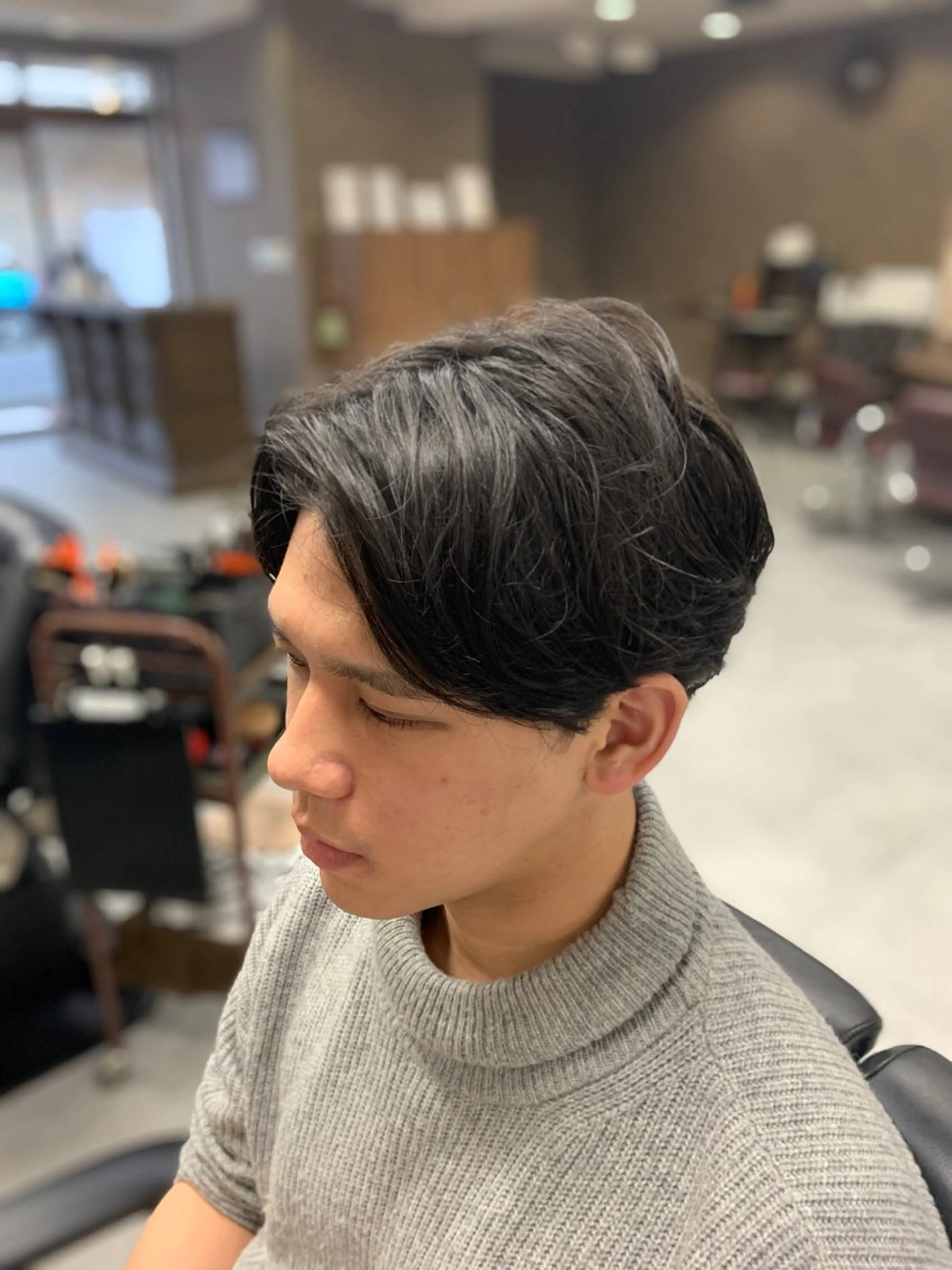 メンズ カット バーバーショップ涼桜新町店所属・田中大 パーマ/メンズカットのヘアスタイル