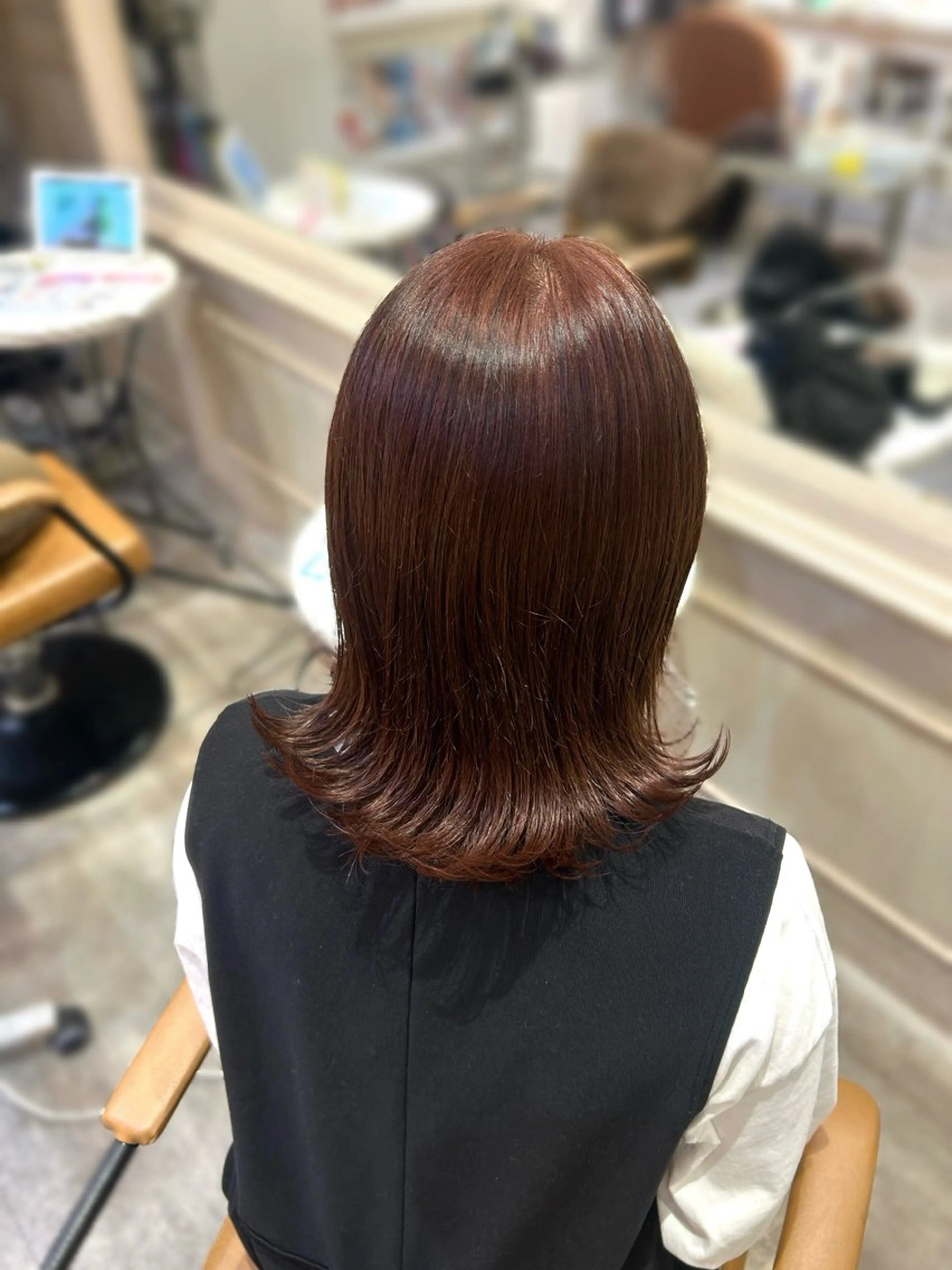 ミディアム 🎀透明感カラー🎀 ヘアメ／mikotoのヘアスタイル