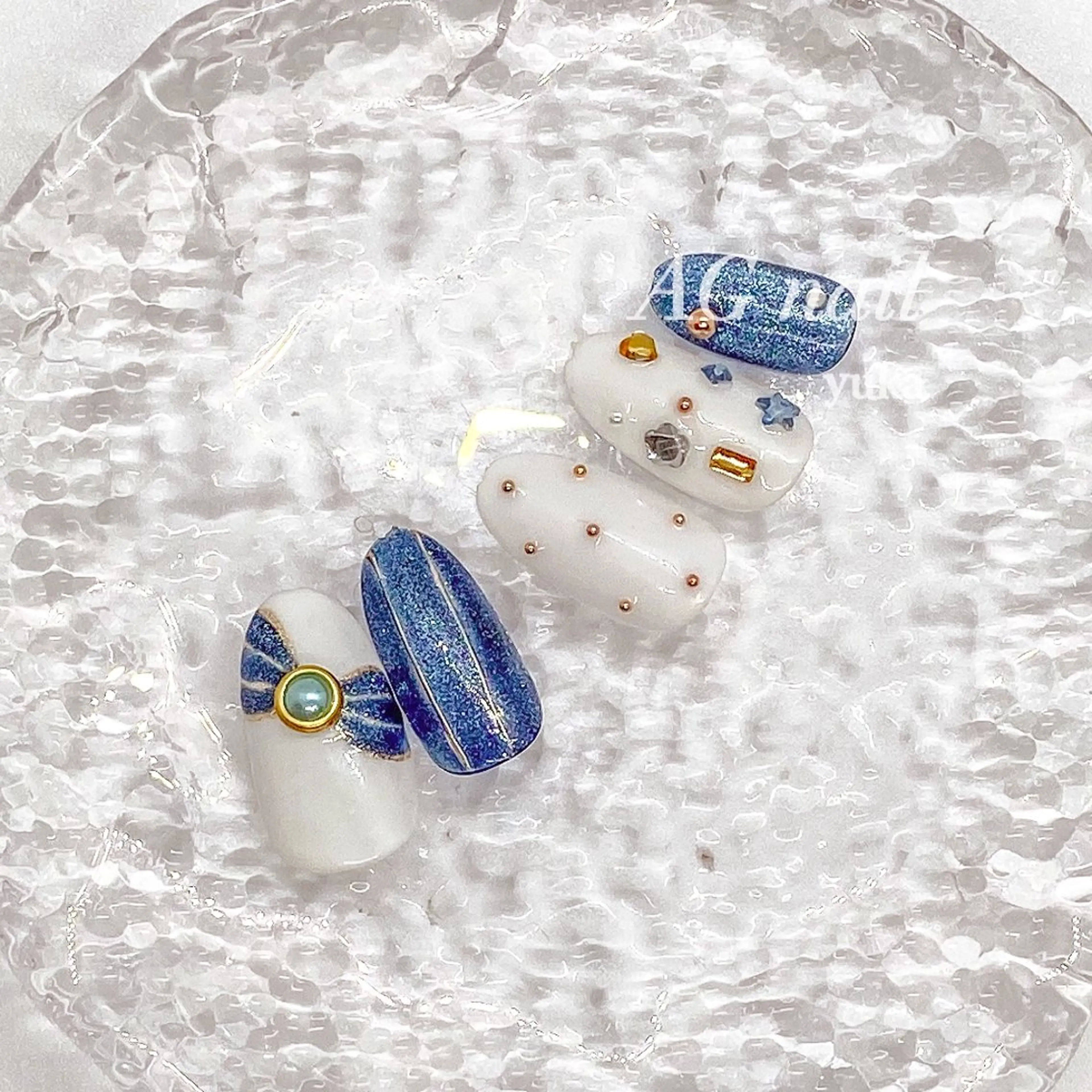 ネイル 卒業式 ハンドネイル ハンドケア AG nail 〚　yuka　〛のネイルデザイン