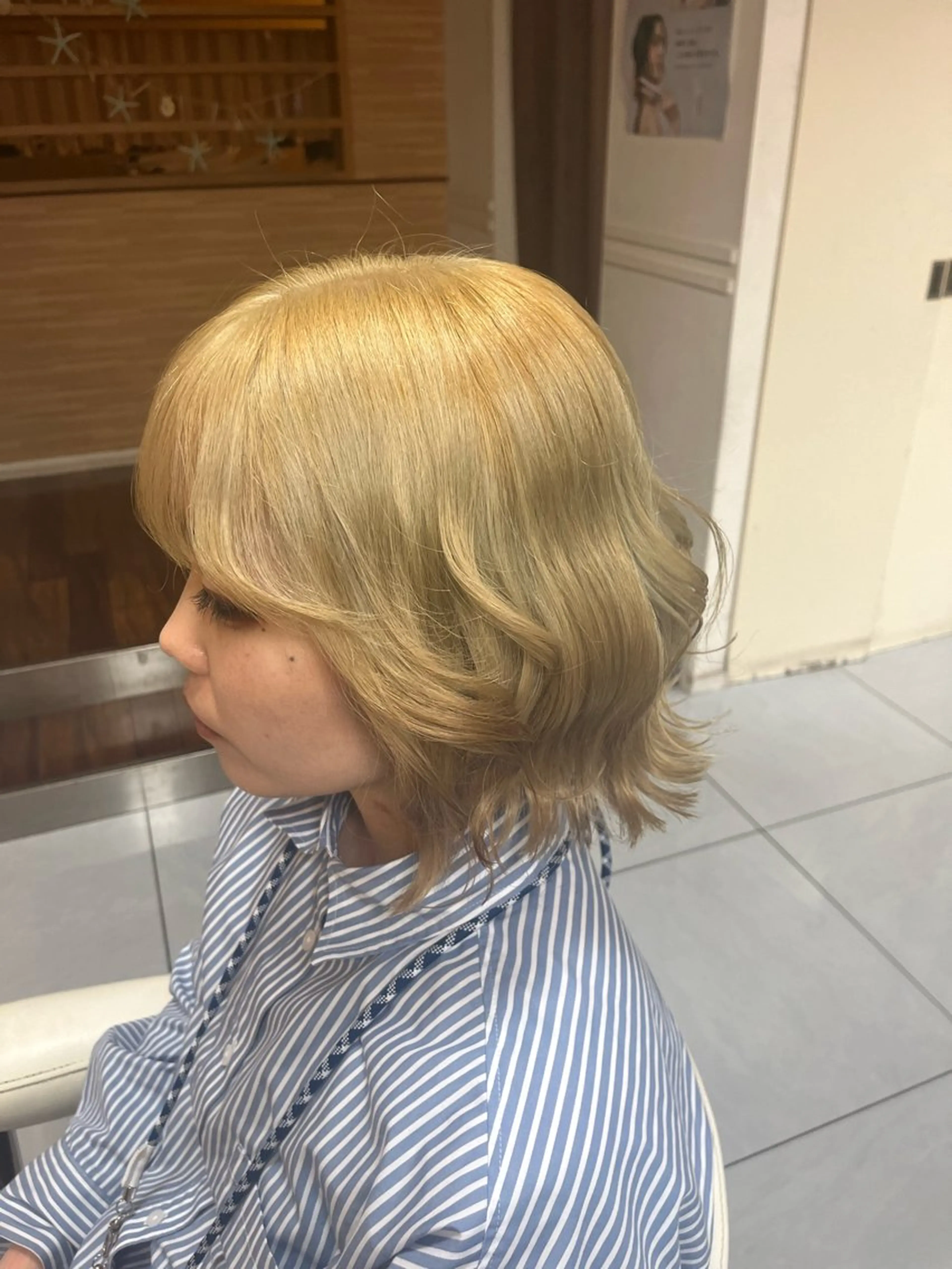 ミディアム ブリーチカラー特化 美容師/𝕐𝕌𝕀のヘアスタイル