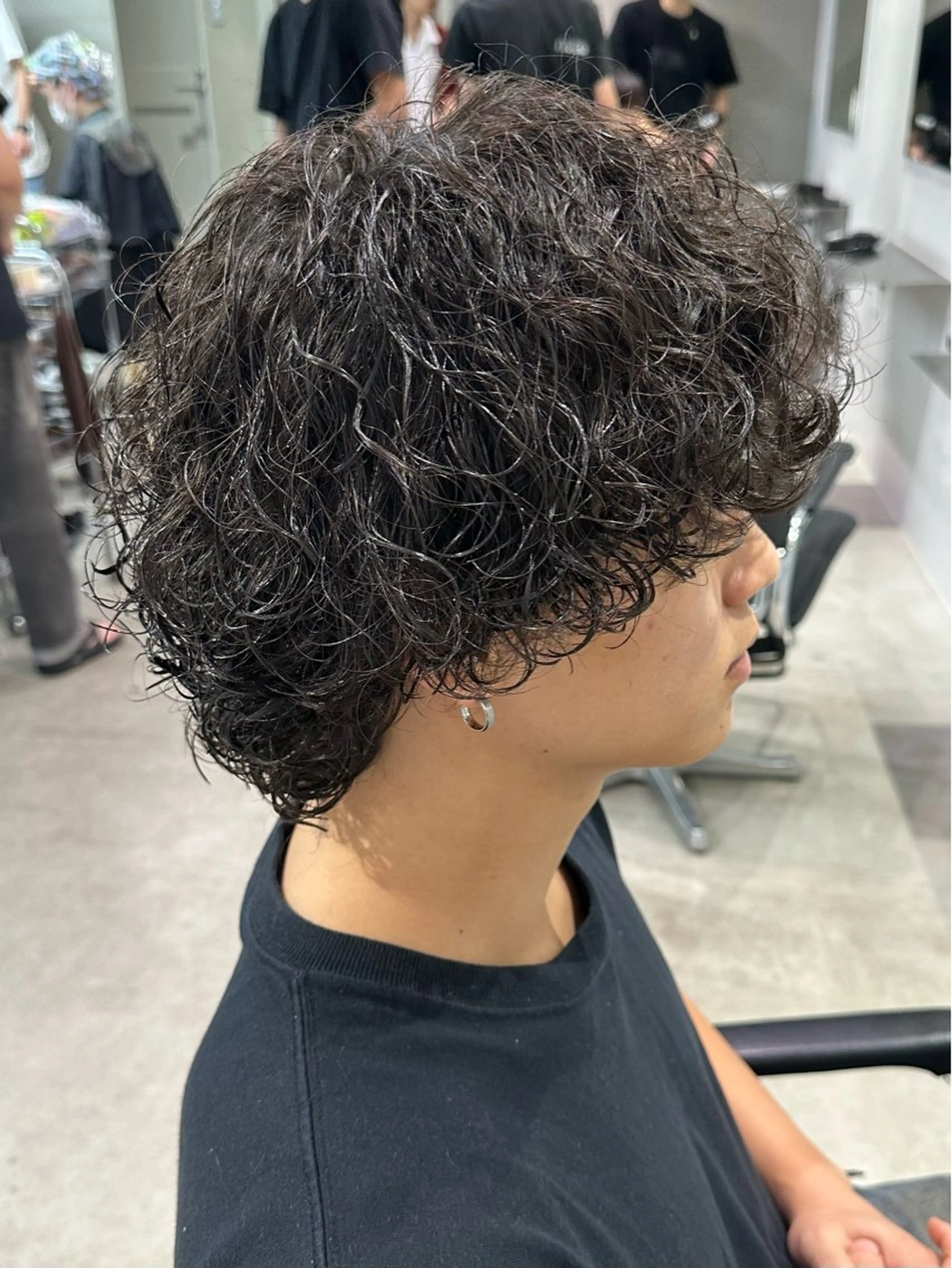 ミディアム パーマ カット パーマ ☀️fifth天神 英令🌙のヘアスタイル