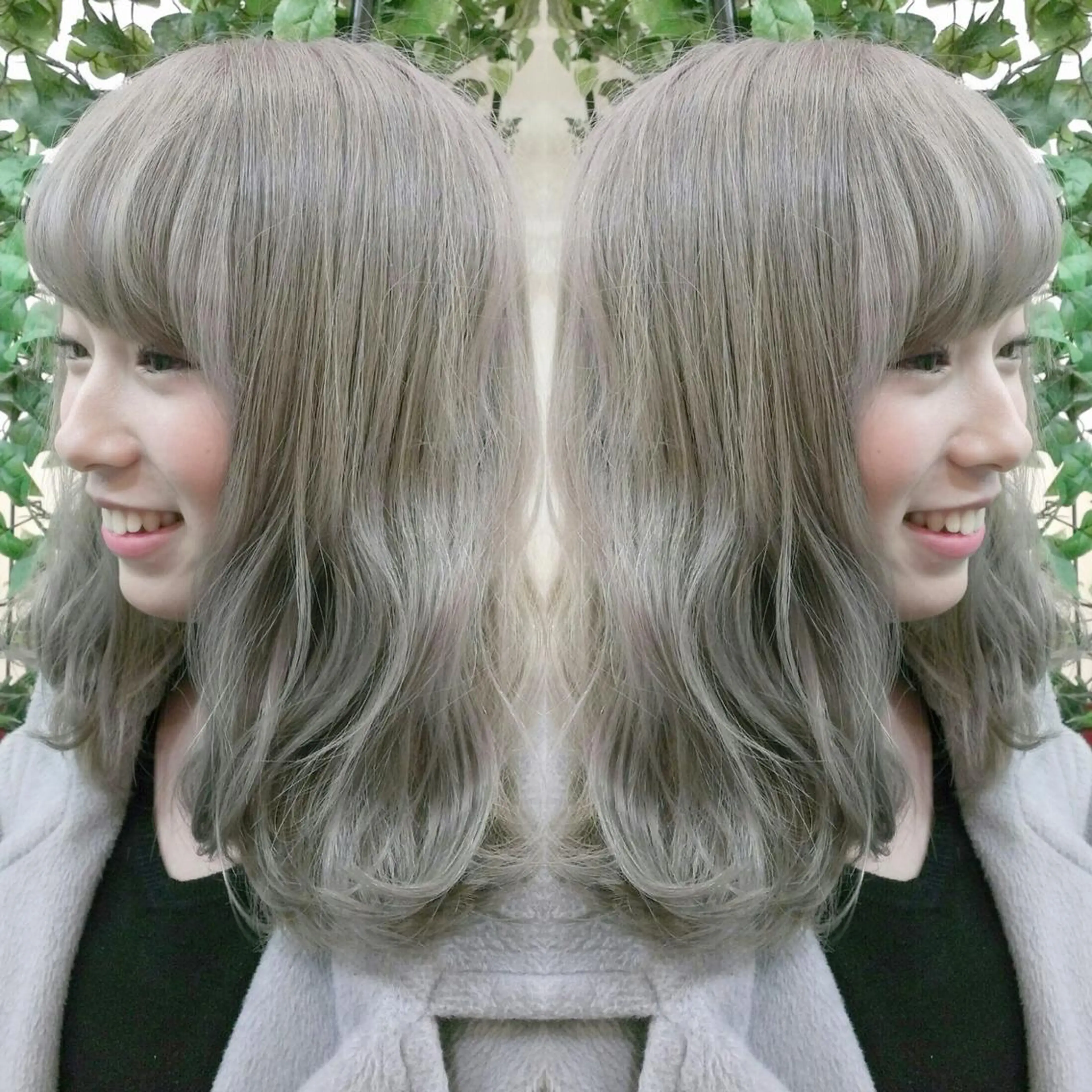 ミディアム カラー カット ヘアカラー 植田 /エクステ /ブリーチ/髪質改善のヘアスタイル