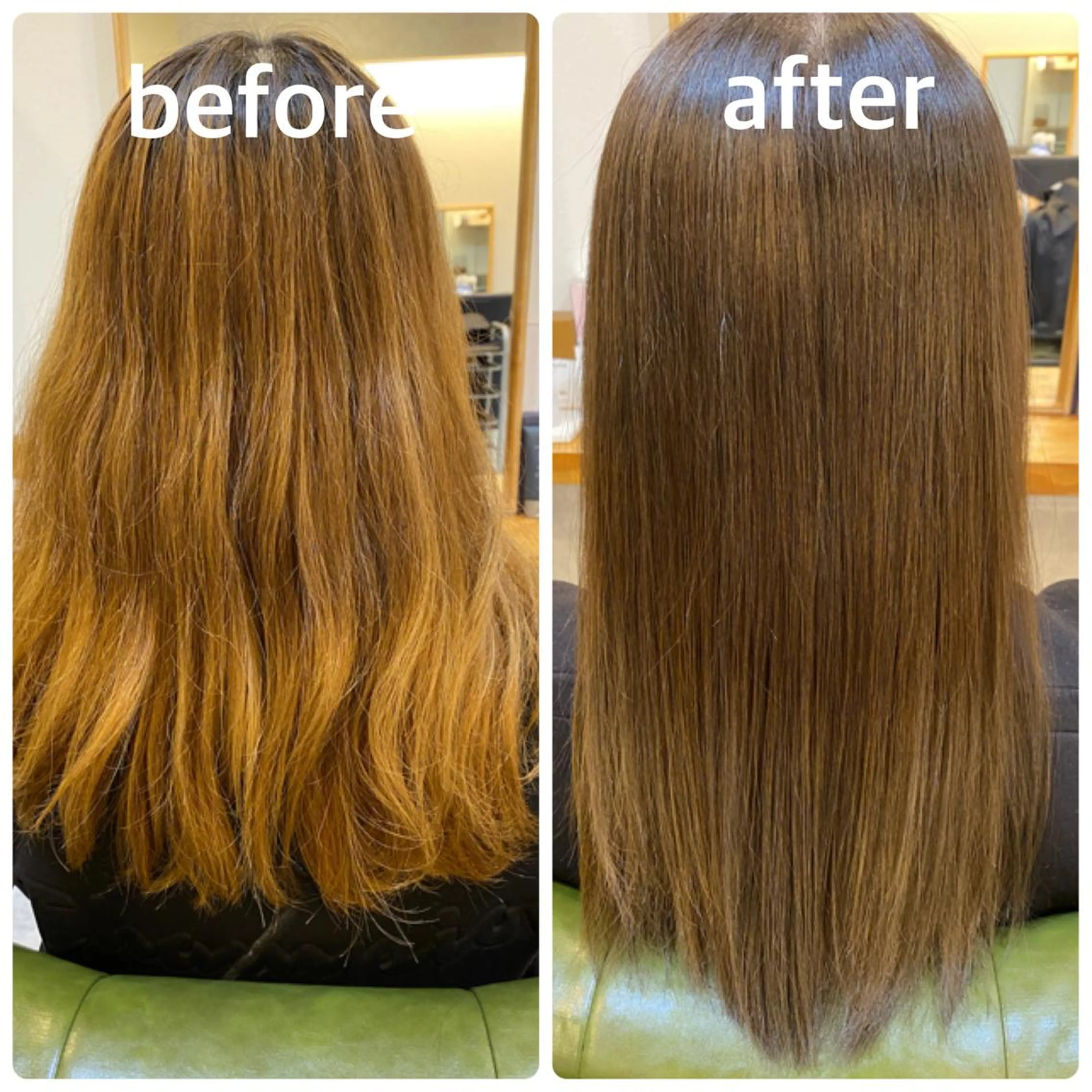 ロング カラー カット ヘアカラー トリートメント エイト ウメダのヘアスタイル