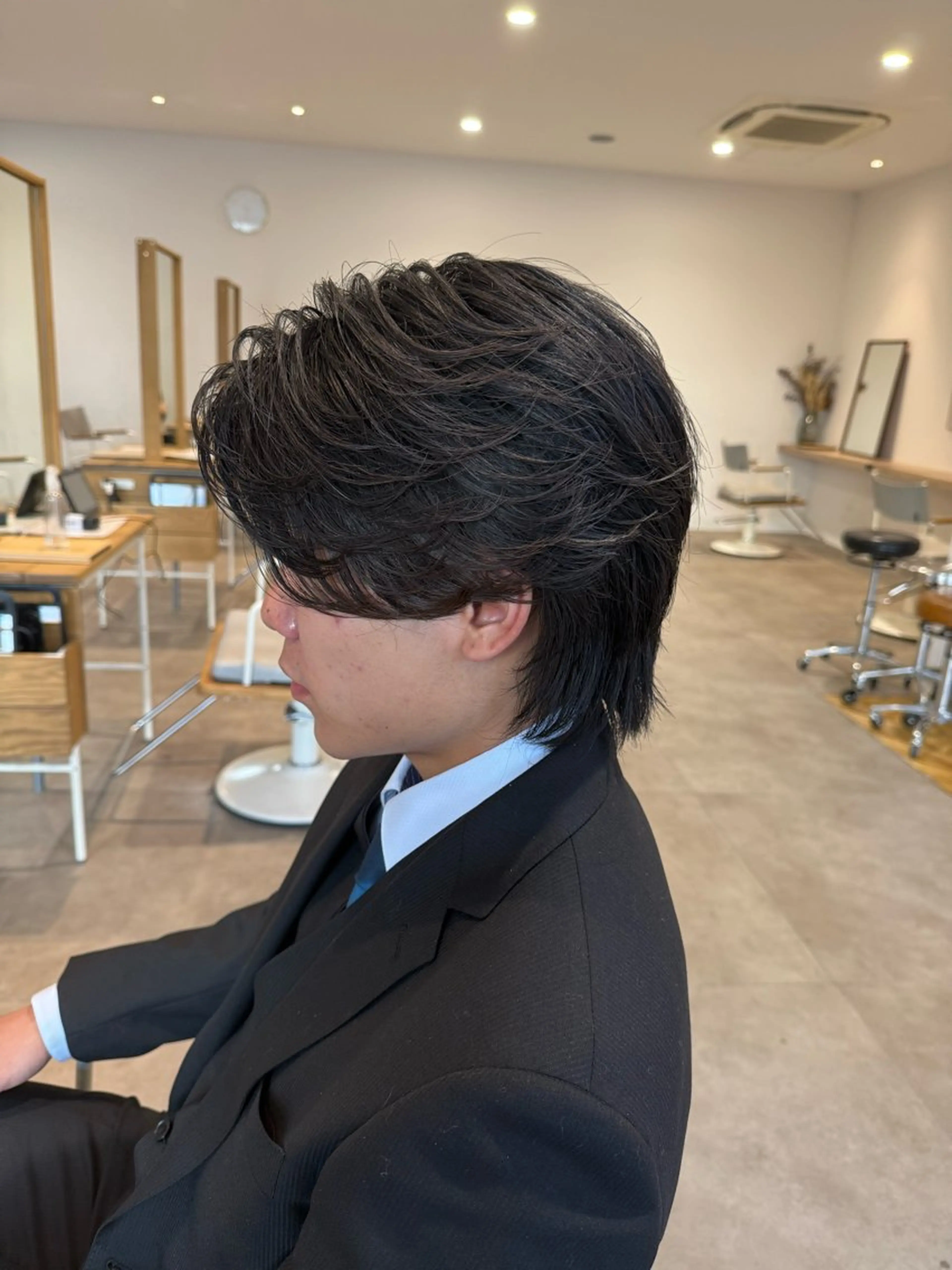 ミディアム カット パーマ 樋口 令惟のヘアスタイル