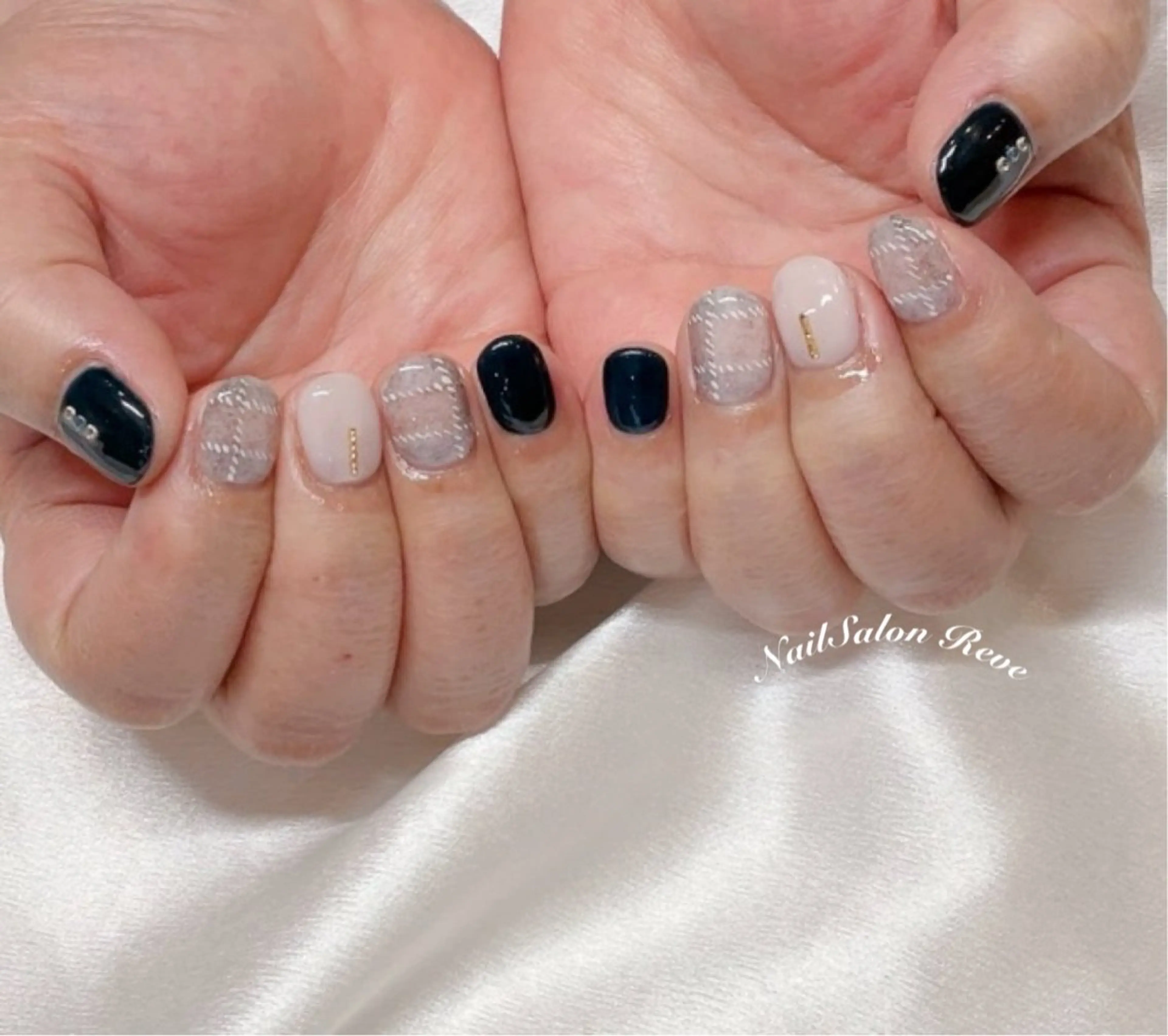ネイル ジェルネイル ショートネイル ハンドネイル NailSalon   Reve（ネイルサロン レーヴ）所属・NailSalon Reveのネイルデザイン