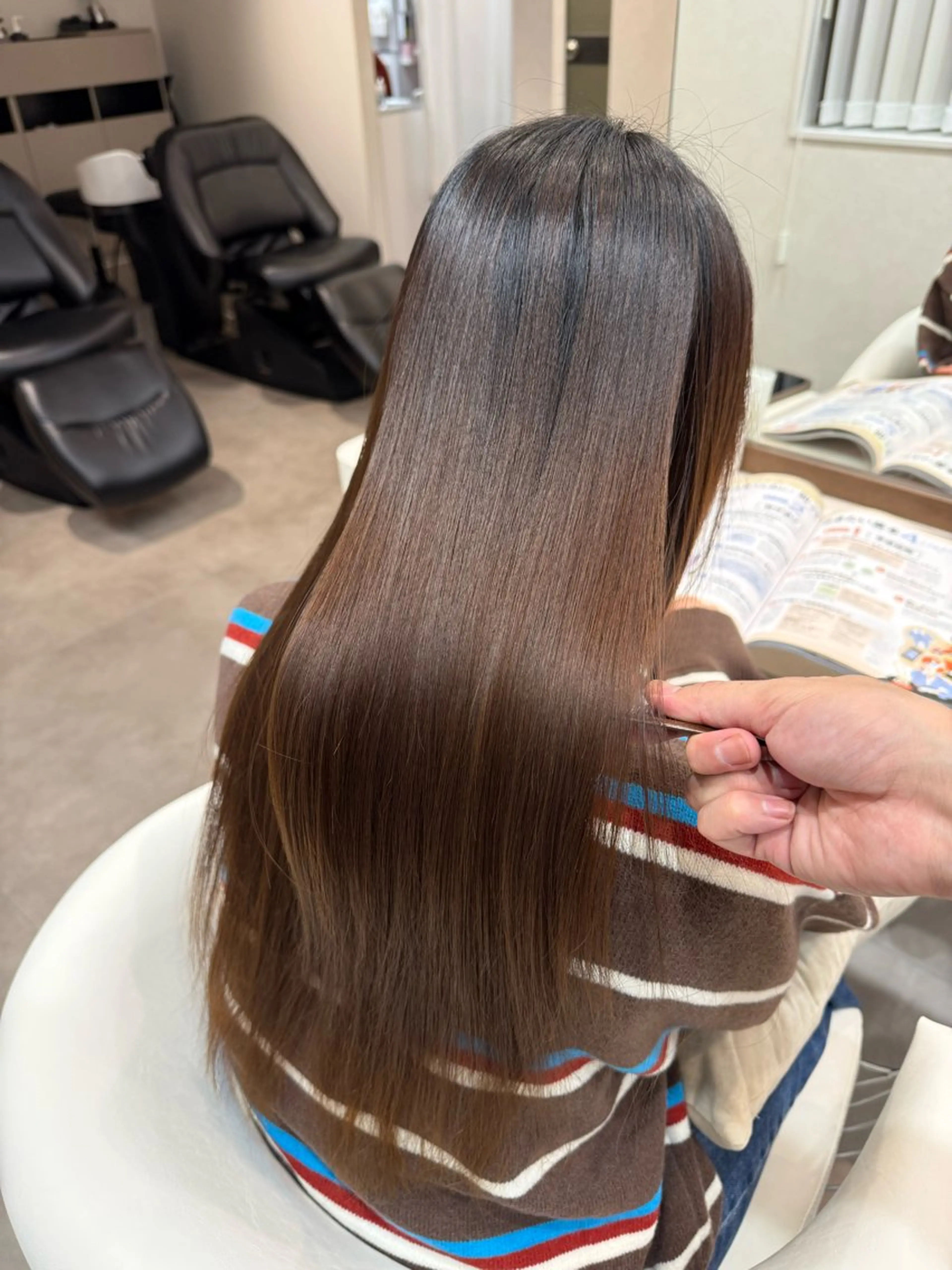 ロング 髪質改善 縮毛矯正 トリートメント être by comme Matisse所属・髪質改善／レイヤー /Yuto.Araiのヘアスタイル