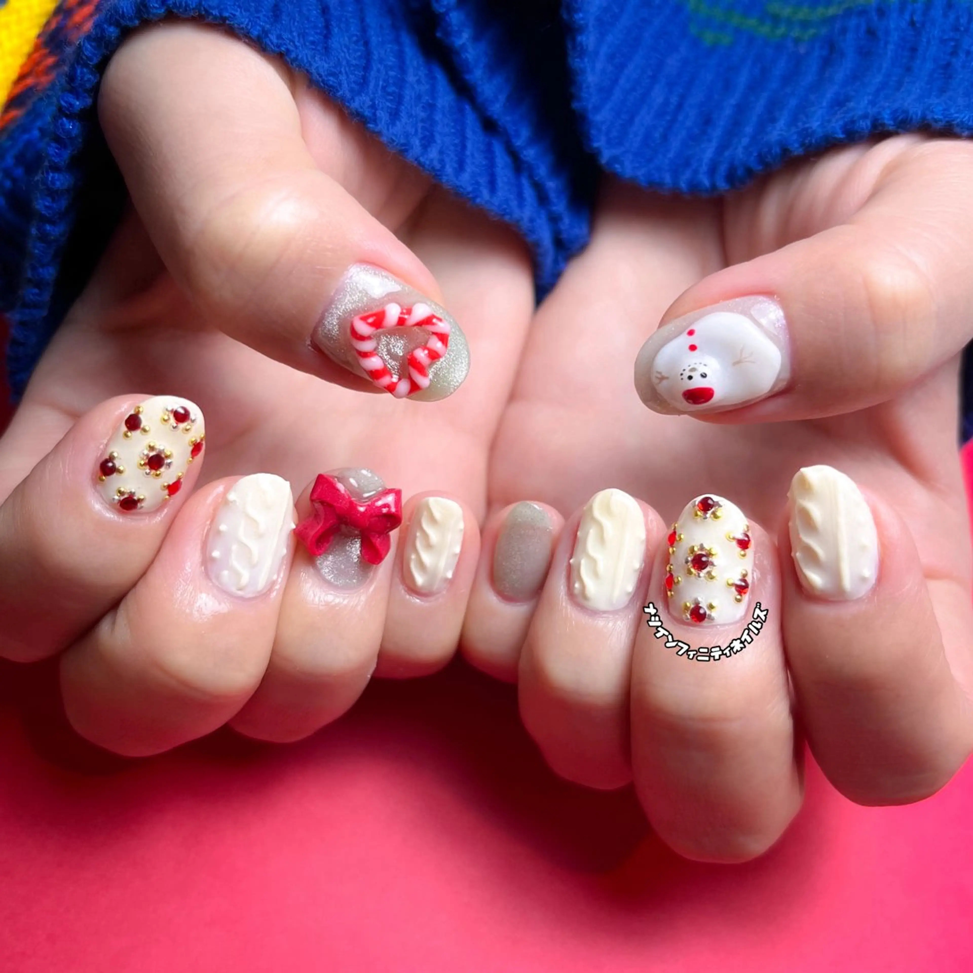 ネイル 冬ネイル クリスマス ハンドネイル ハンドケア ナツインフィニティ ネイルズ（なつ）のネイルデザイン
