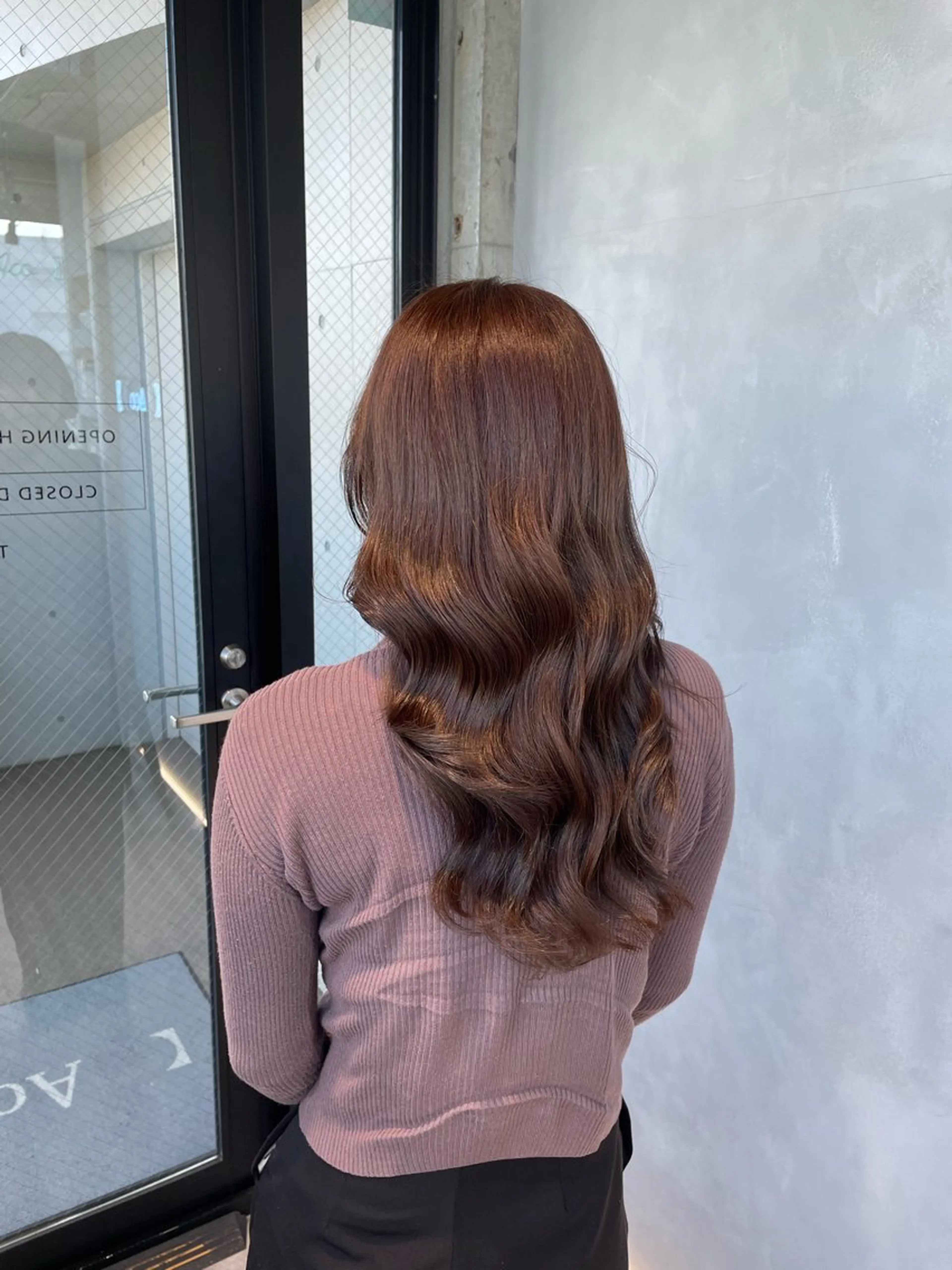 カラー 暖色/ハイトーン/ カラー/HBLのヘアスタイル