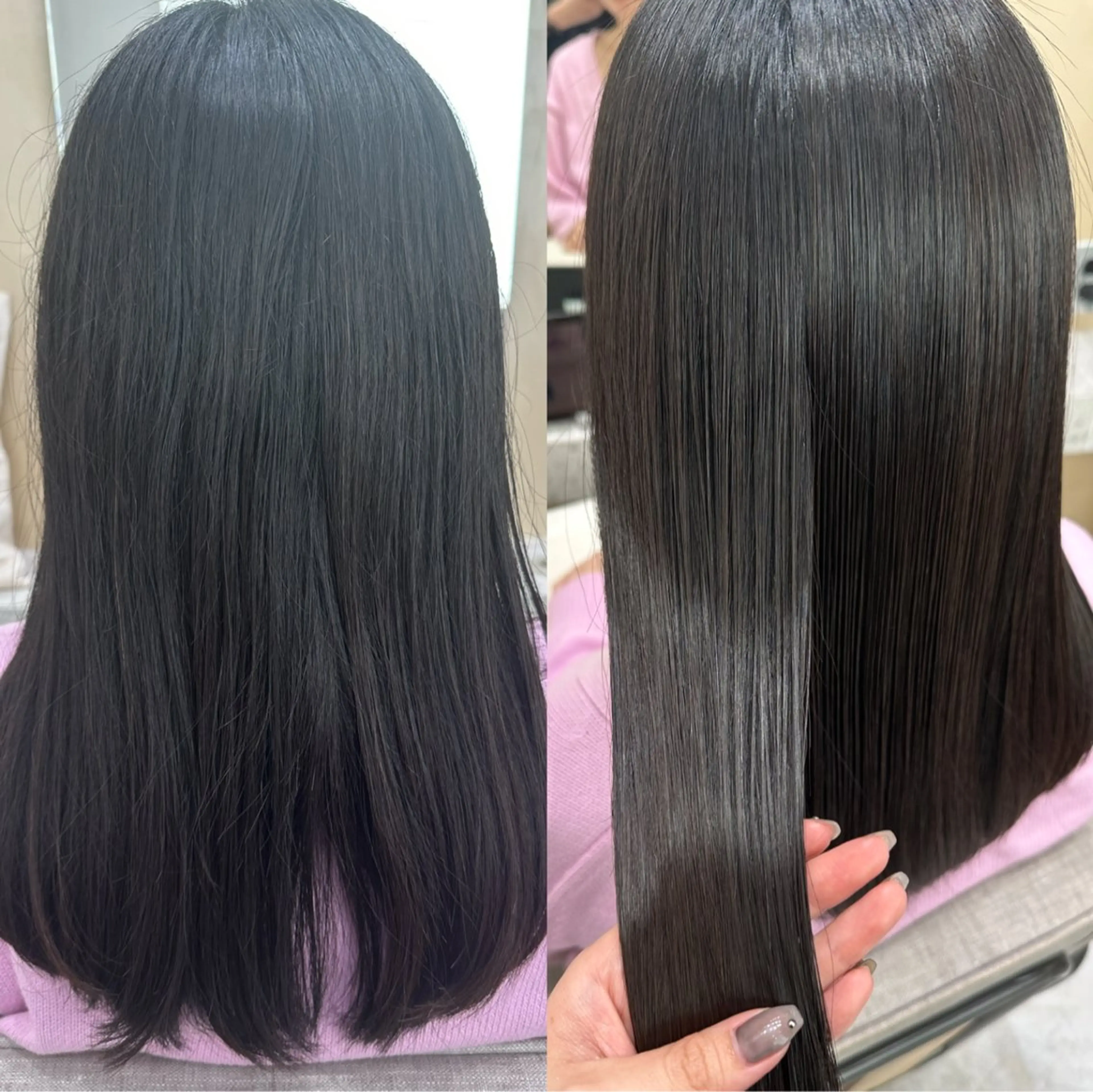 ミディアム カット 縮毛矯正 トリートメント 🌜韓国/艶髪/縮毛 /kokoro🌛のヘアスタイル