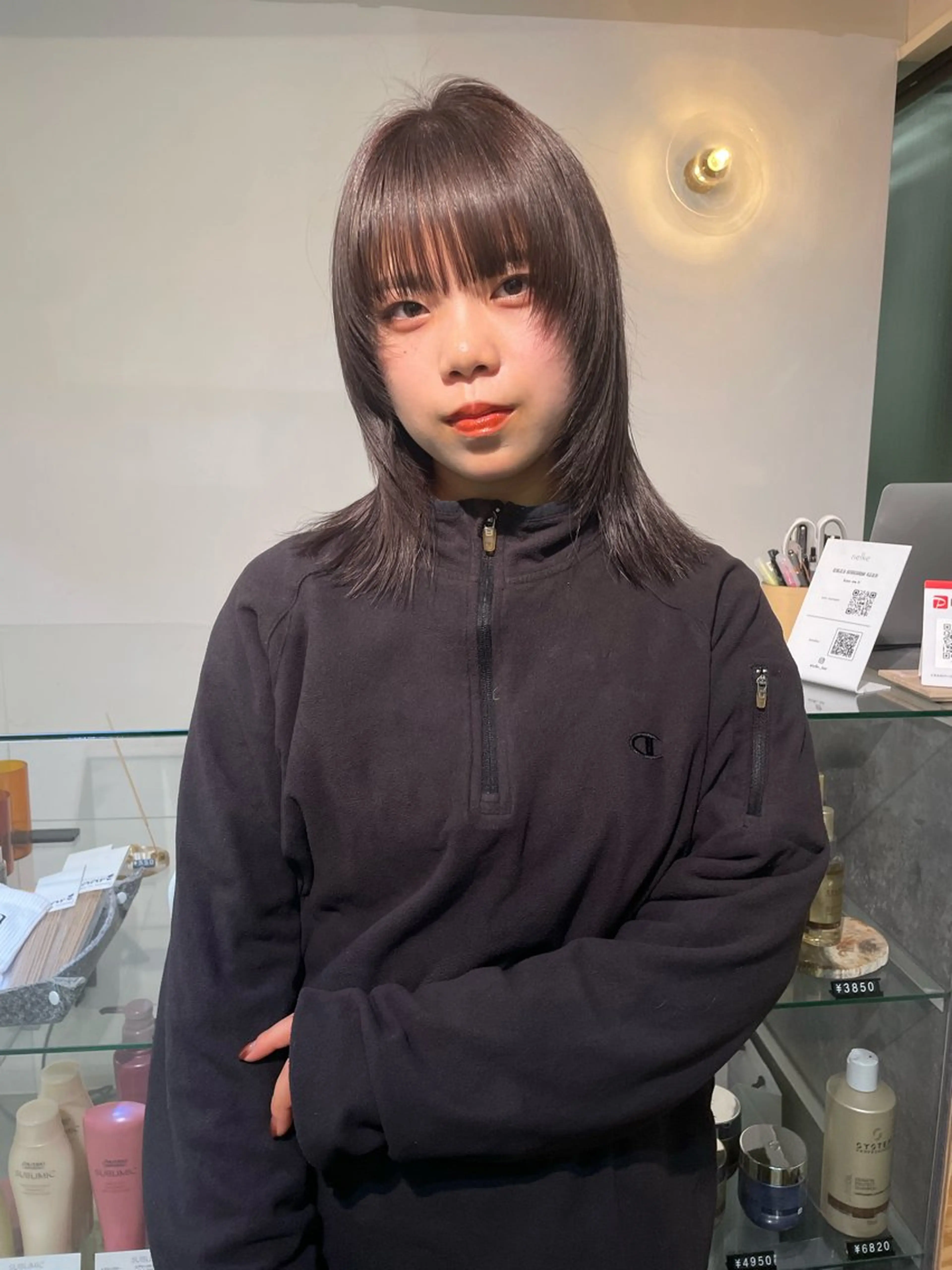 ミディアム カラー ヘアカラー sakura🌸 レイヤー/韓国ヘアのヘアスタイル