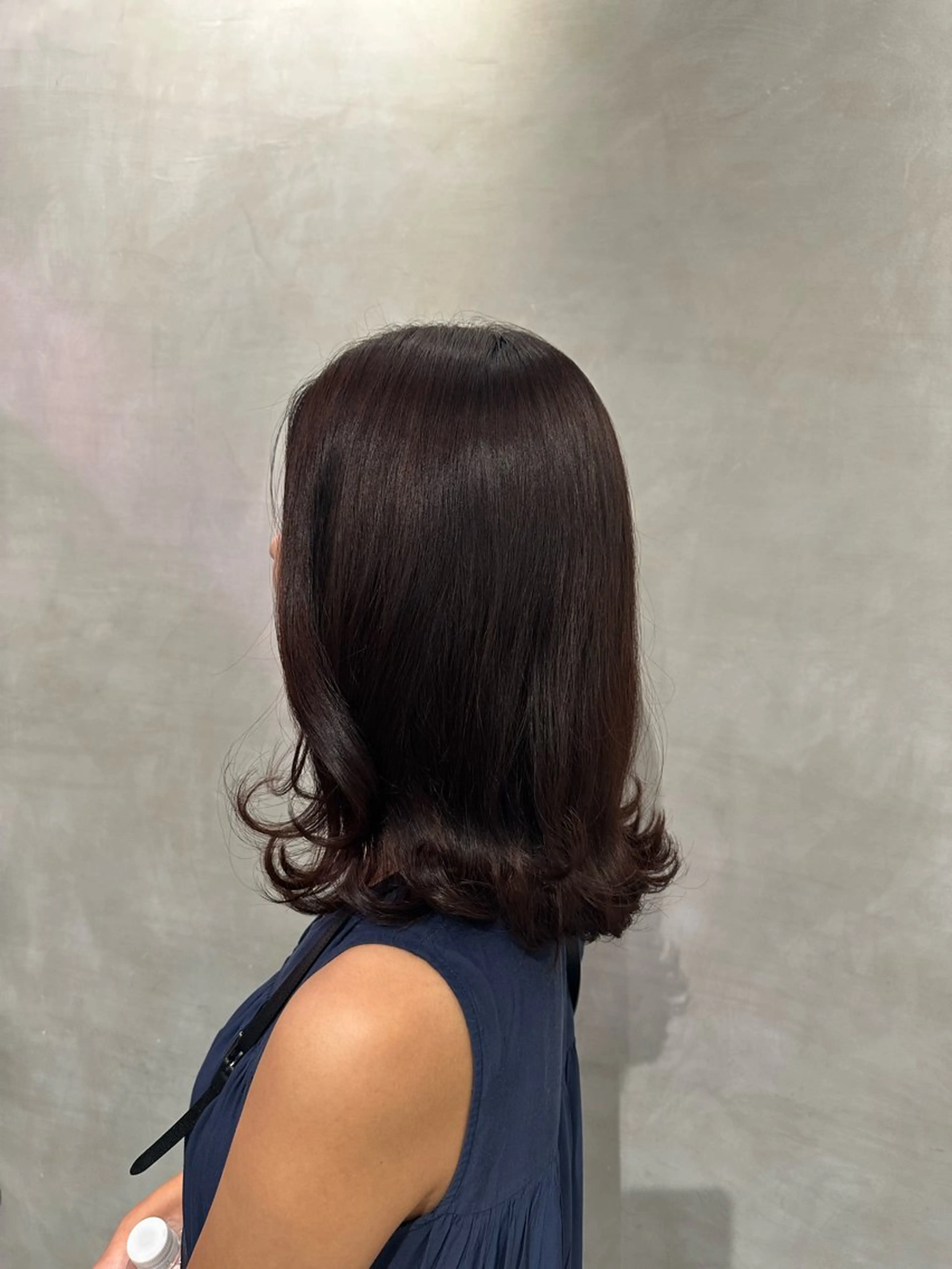 ミディアム カラー 韓国レイヤー/酸性 ストレート/髪質改善のヘアスタイル