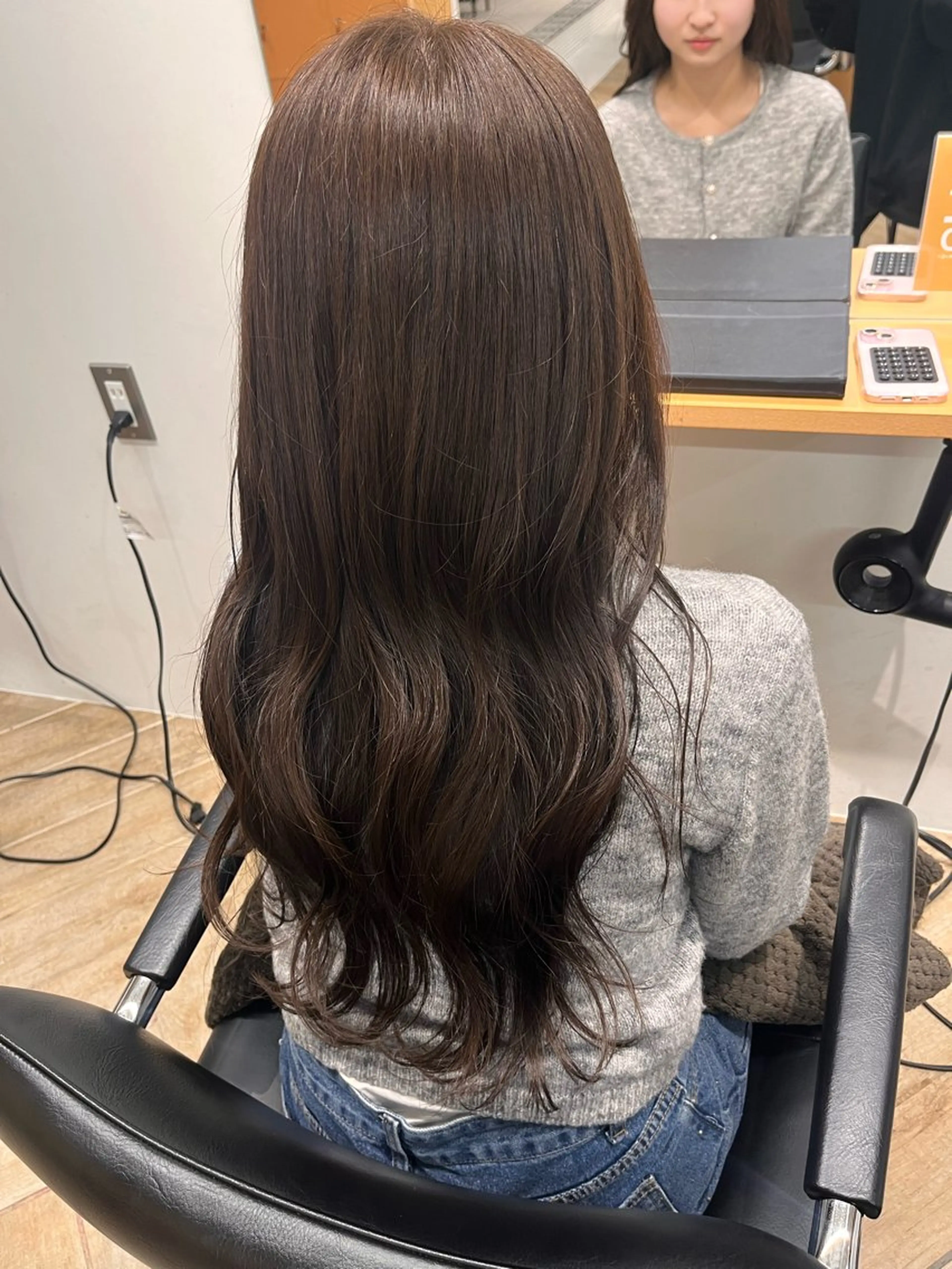 ロング カラー ベージュカラー カット ヘアカラー パーマ/縮毛矯正 /韓国風/佐藤里咲のヘアスタイル
